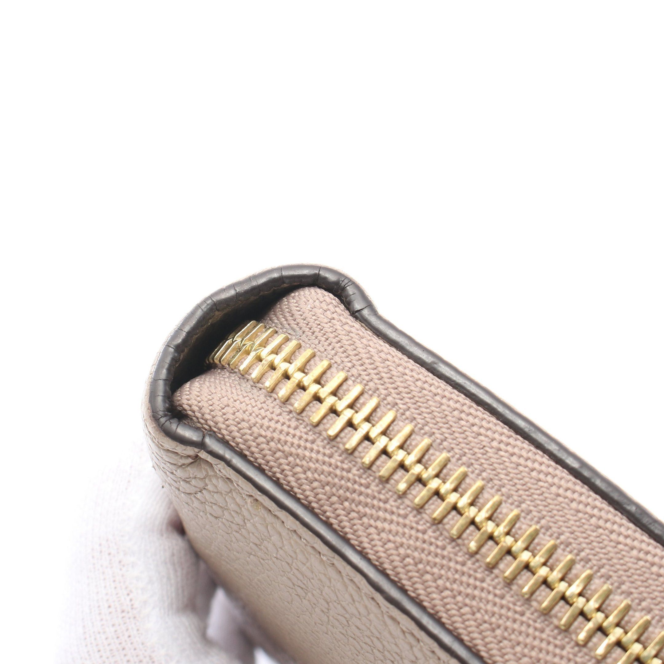 Louis Vuitton Louis Vuitton Zippy Wallet Bicolor Monogram Empreinte Tourterelle Claim Round Zipper Long Leather Gray Beige Ivory Size ONE SIZE - 5 Thumbnail