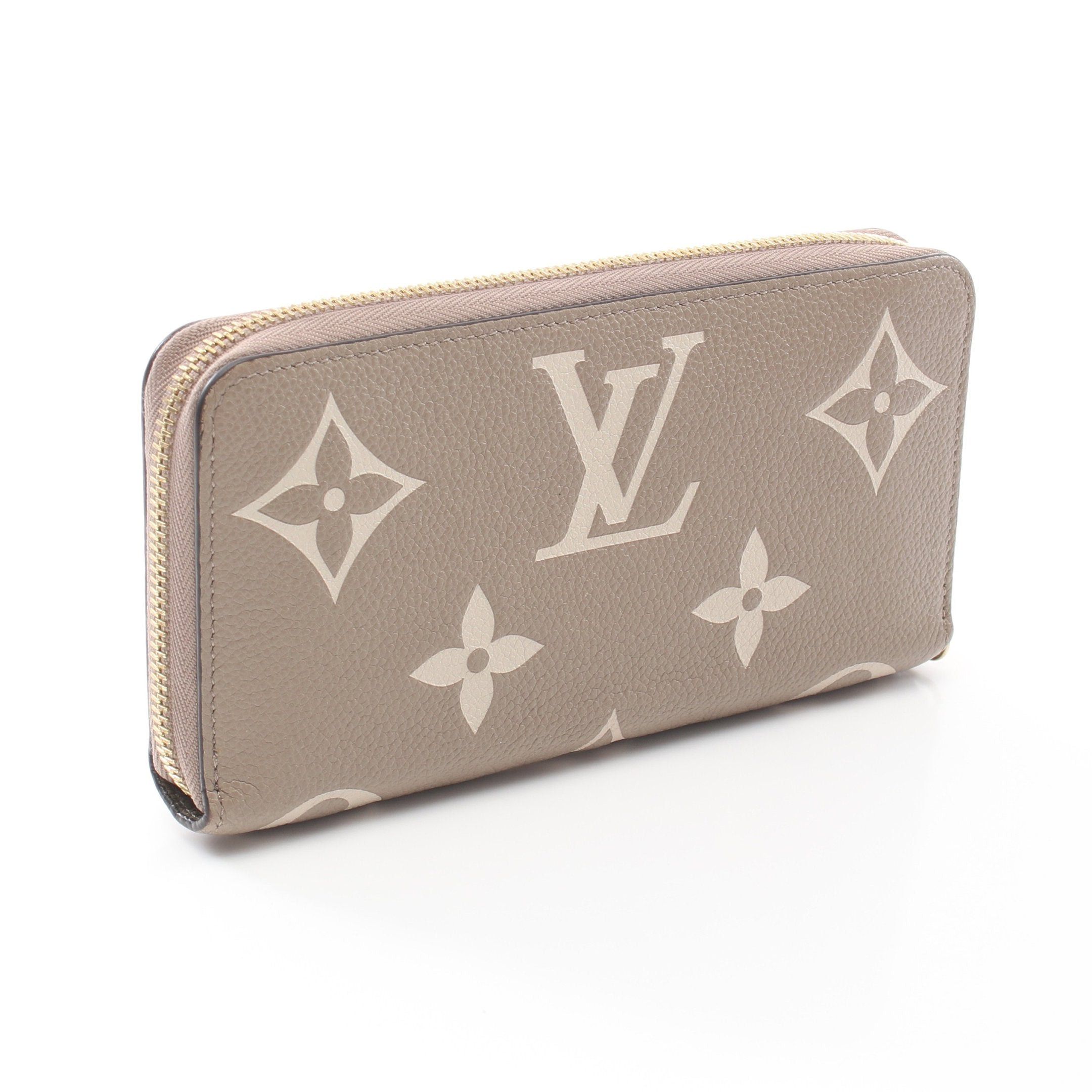 Louis Vuitton Louis Vuitton Zippy Wallet Bicolor Monogram Empreinte Tourterelle Claim Round Zipper Long Leather Gray Beige Ivory Size ONE SIZE - 2 Thumbnail