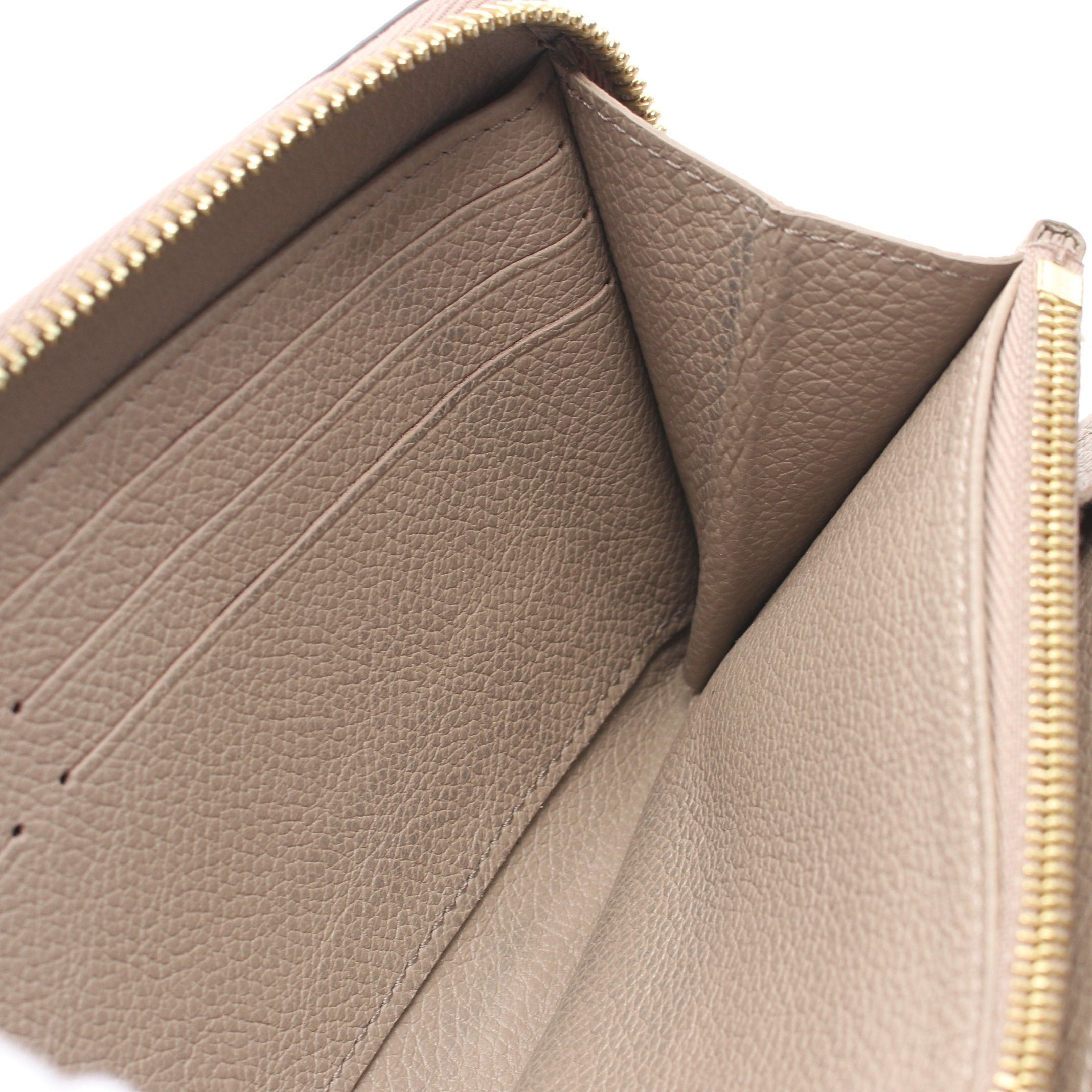 Louis Vuitton Louis Vuitton Zippy Wallet Bicolor Monogram Empreinte Tourterelle Claim Round Zipper Long Leather Gray Beige Ivory Size ONE SIZE - 9 Thumbnail