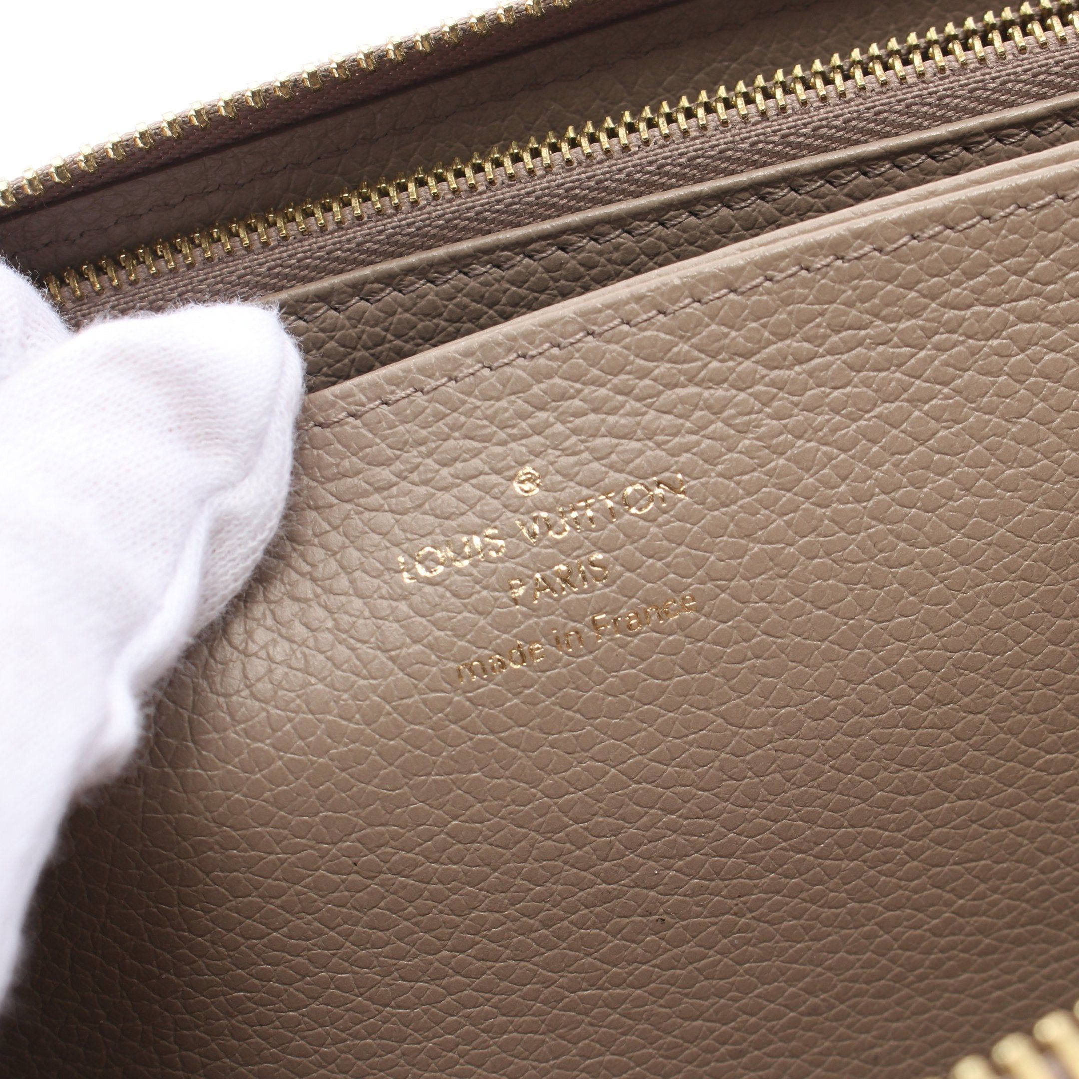 Louis Vuitton Louis Vuitton Zippy Wallet Bicolor Monogram Empreinte Tourterelle Claim Round Zipper Long Leather Gray Beige Ivory Size ONE SIZE - 4 Thumbnail