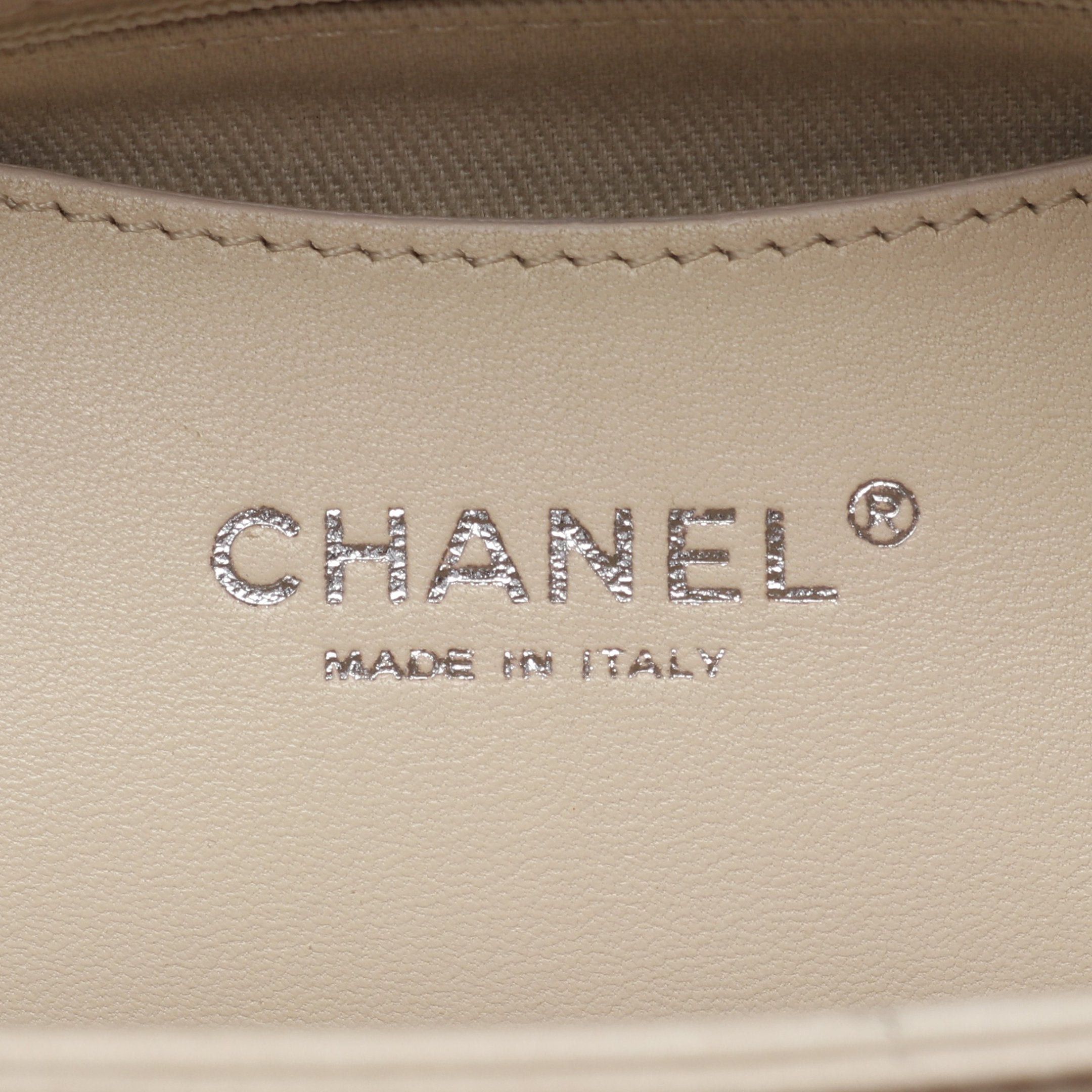 Chanel Chanel Mademoiselle Bowling Bag On The Road Chain Shoulder Velvet Calfskin Ivory Silver Hardware Size ONE SIZE - 4 Thumbnail