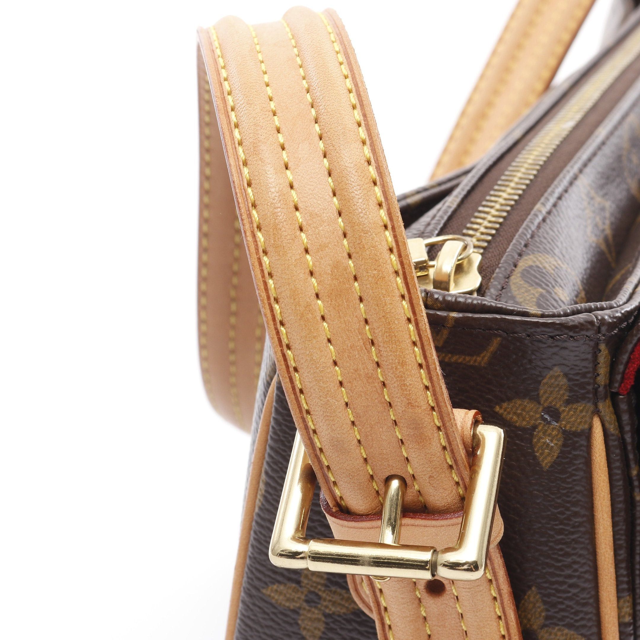 Louis Vuitton Louis Vuitton Vivacite Mm Monogram Shoulder Bag Leather Brown Size ONE SIZE - 8 Thumbnail