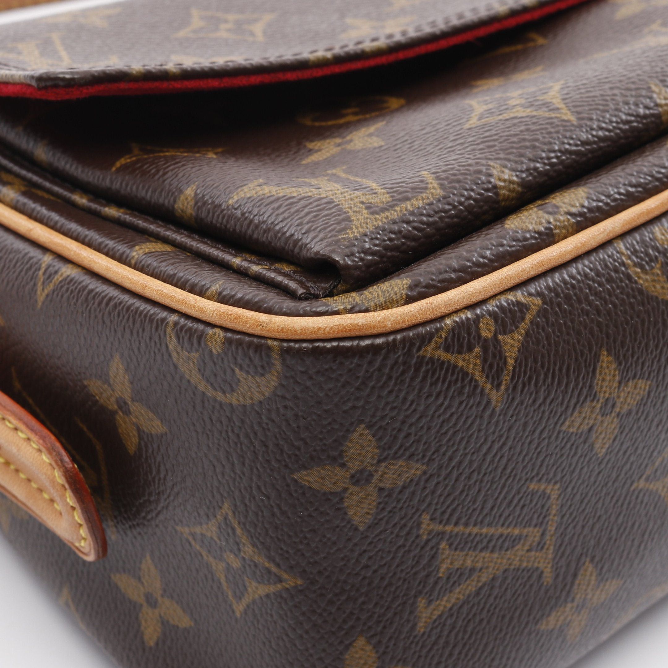 Louis Vuitton Louis Vuitton Vivacite Mm Monogram Shoulder Bag Leather Brown Size ONE SIZE - 6 Thumbnail