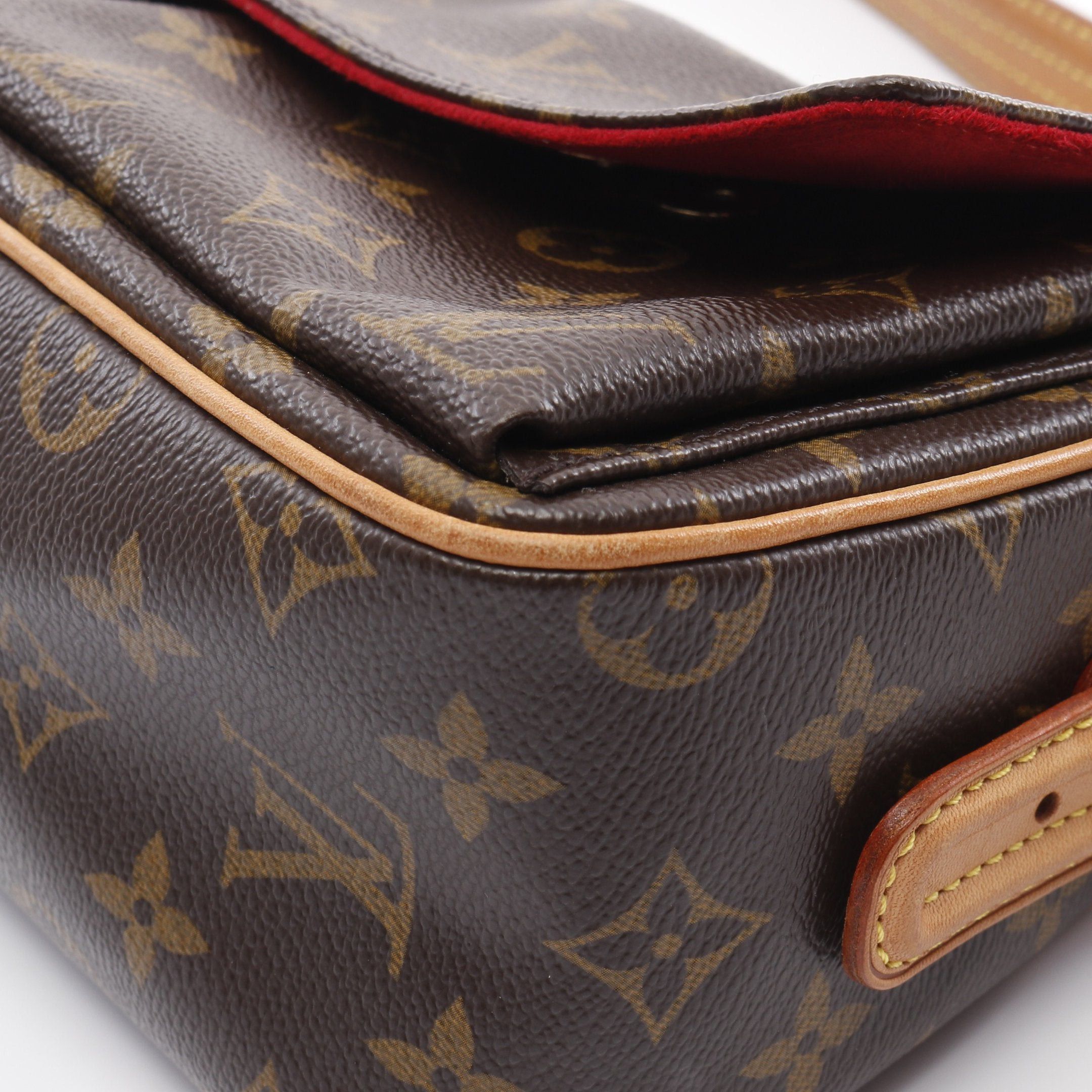 Louis Vuitton Louis Vuitton Vivacite Mm Monogram Shoulder Bag Leather Brown Size ONE SIZE - 7 Thumbnail