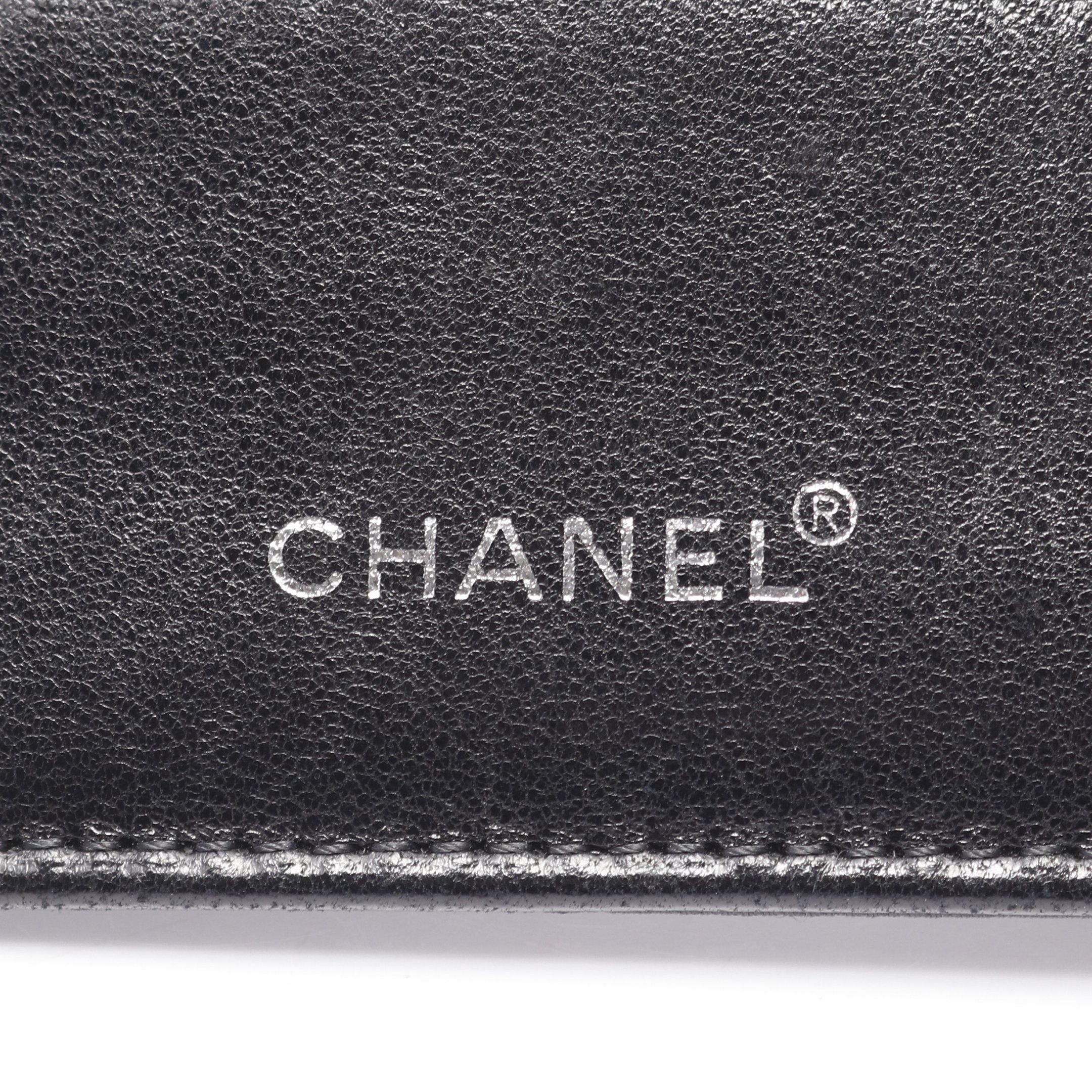 Chanel Chanel New Travel Line Bi-Fold Wallet Nylon Canvas Leather Black Silver Hardware Size ONE SIZE - 4 Thumbnail
