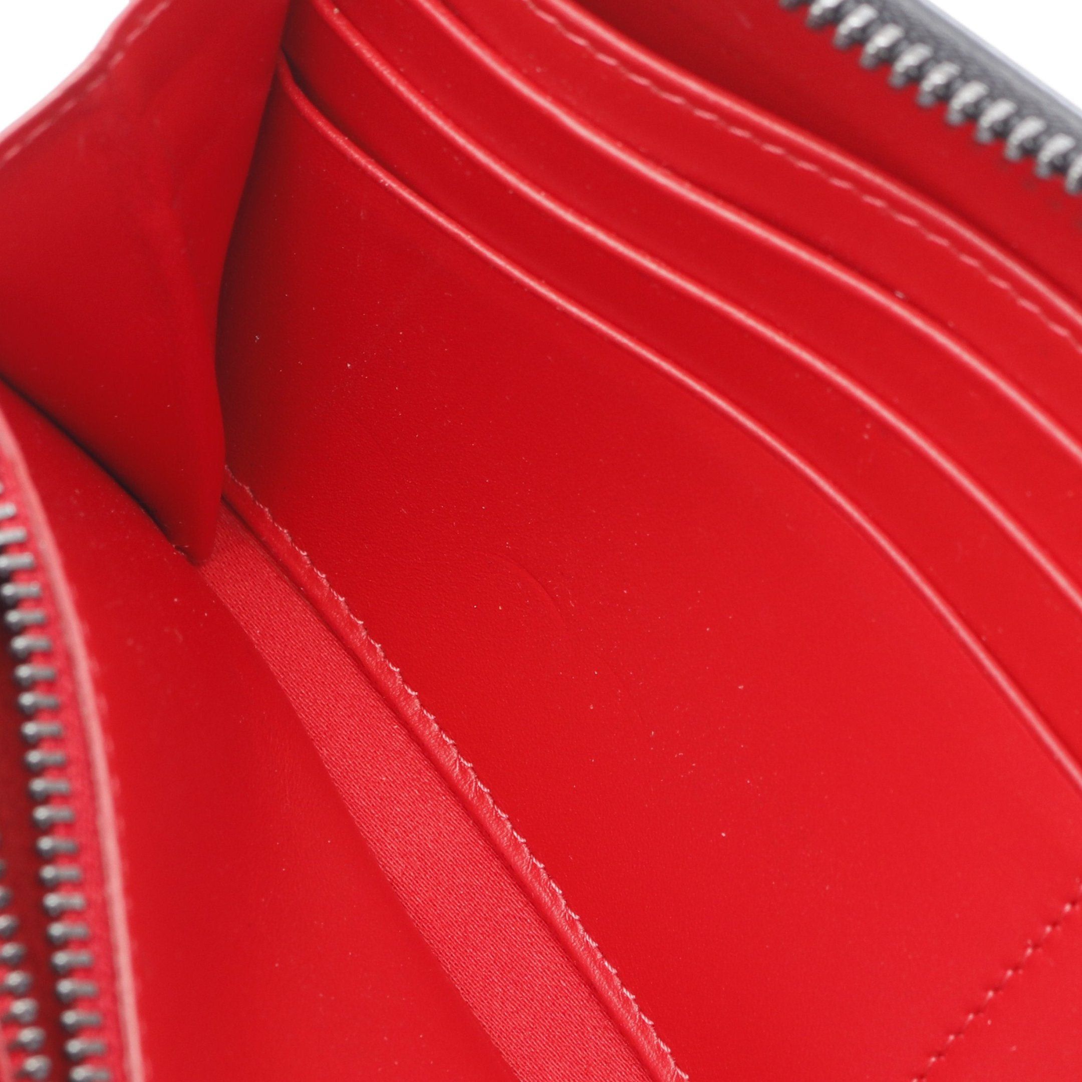 Christian Louboutin Christian Louboutin Panettone Round Zipper Long Wallet Leather Black Spike Studs Size ONE SIZE - 9 Thumbnail