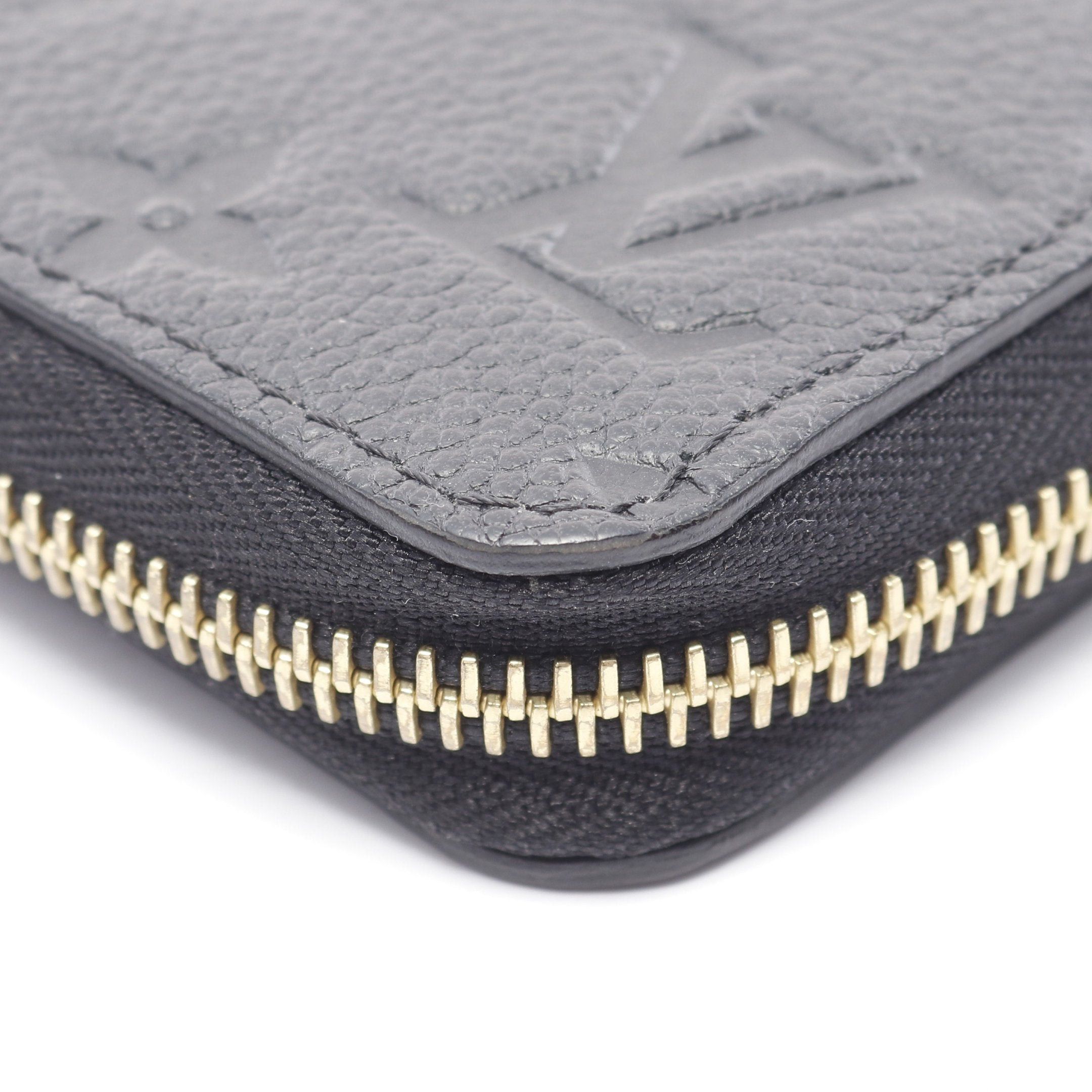 Louis Vuitton Louis Vuitton Zippy Wallet Monogram Empreinte Noir Round Zipper Long Leather Black Size ONE SIZE - 9 Thumbnail