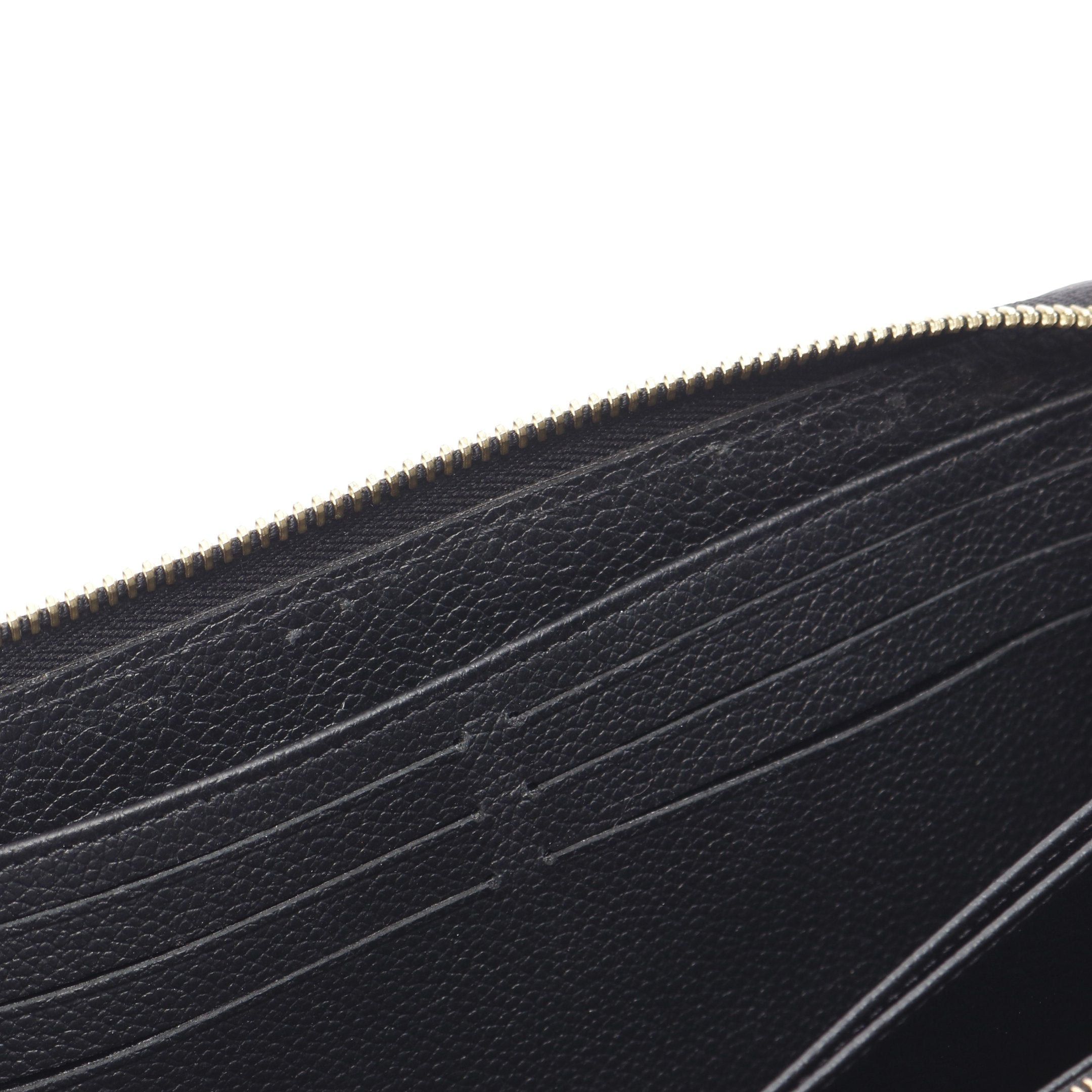 Louis Vuitton Louis Vuitton Zippy Wallet Monogram Empreinte Noir Round Zipper Long Leather Black Size ONE SIZE - 6 Thumbnail