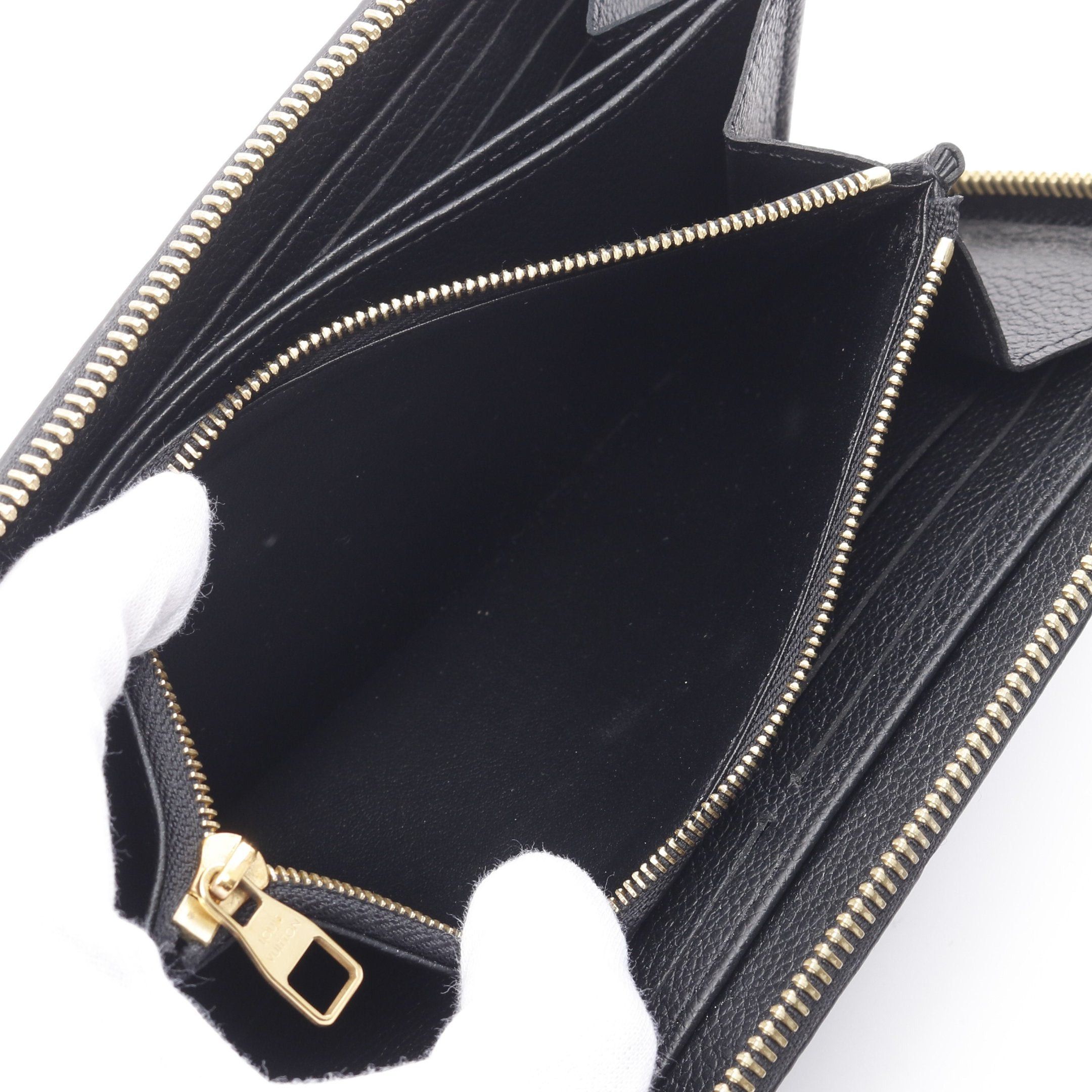 Louis Vuitton Louis Vuitton Zippy Wallet Monogram Empreinte Noir Round Zipper Long Leather Black Size ONE SIZE - 5 Thumbnail