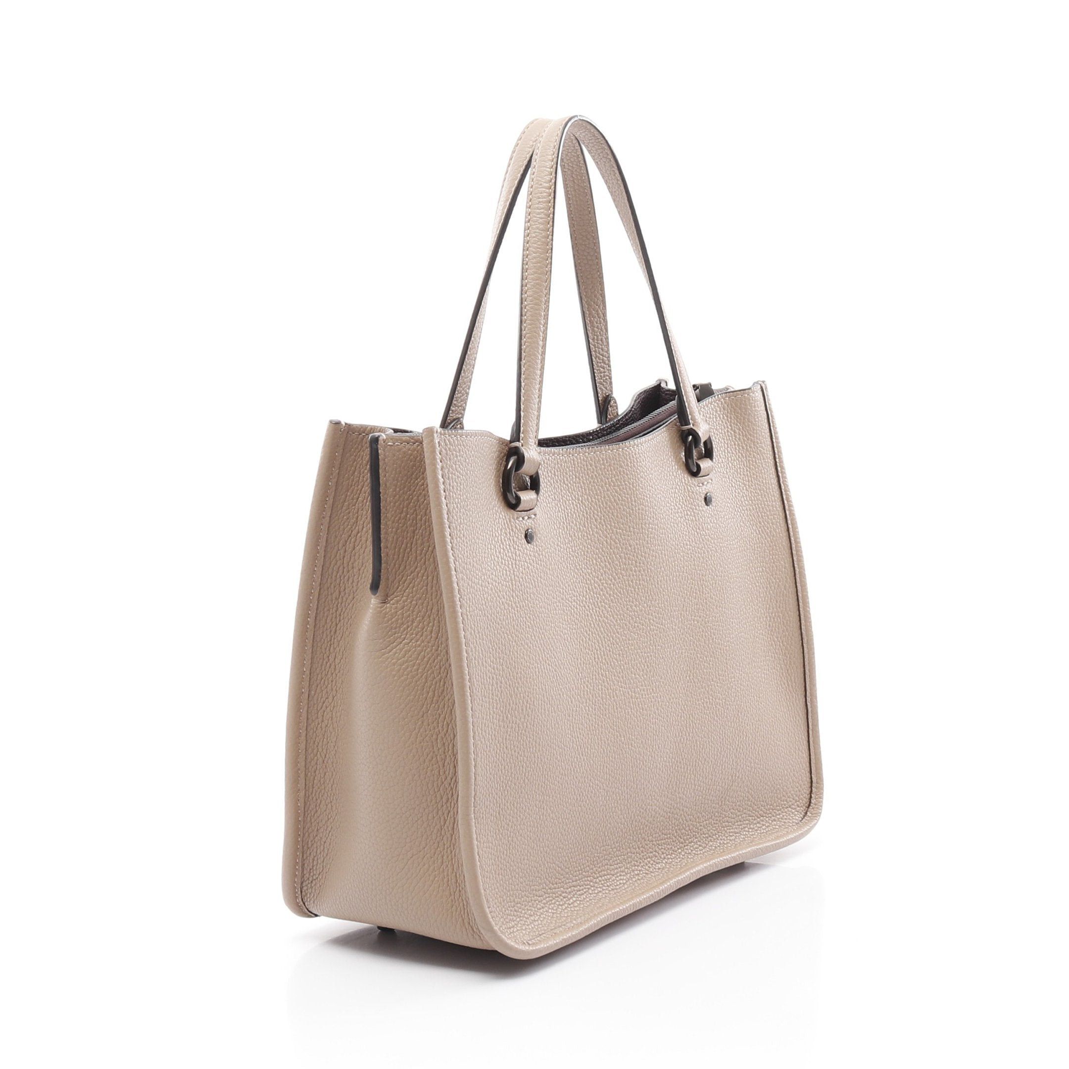 Coach Coach Tyler Carryall 28 Handbag Leather Beige Size ONE SIZE - 2 Thumbnail