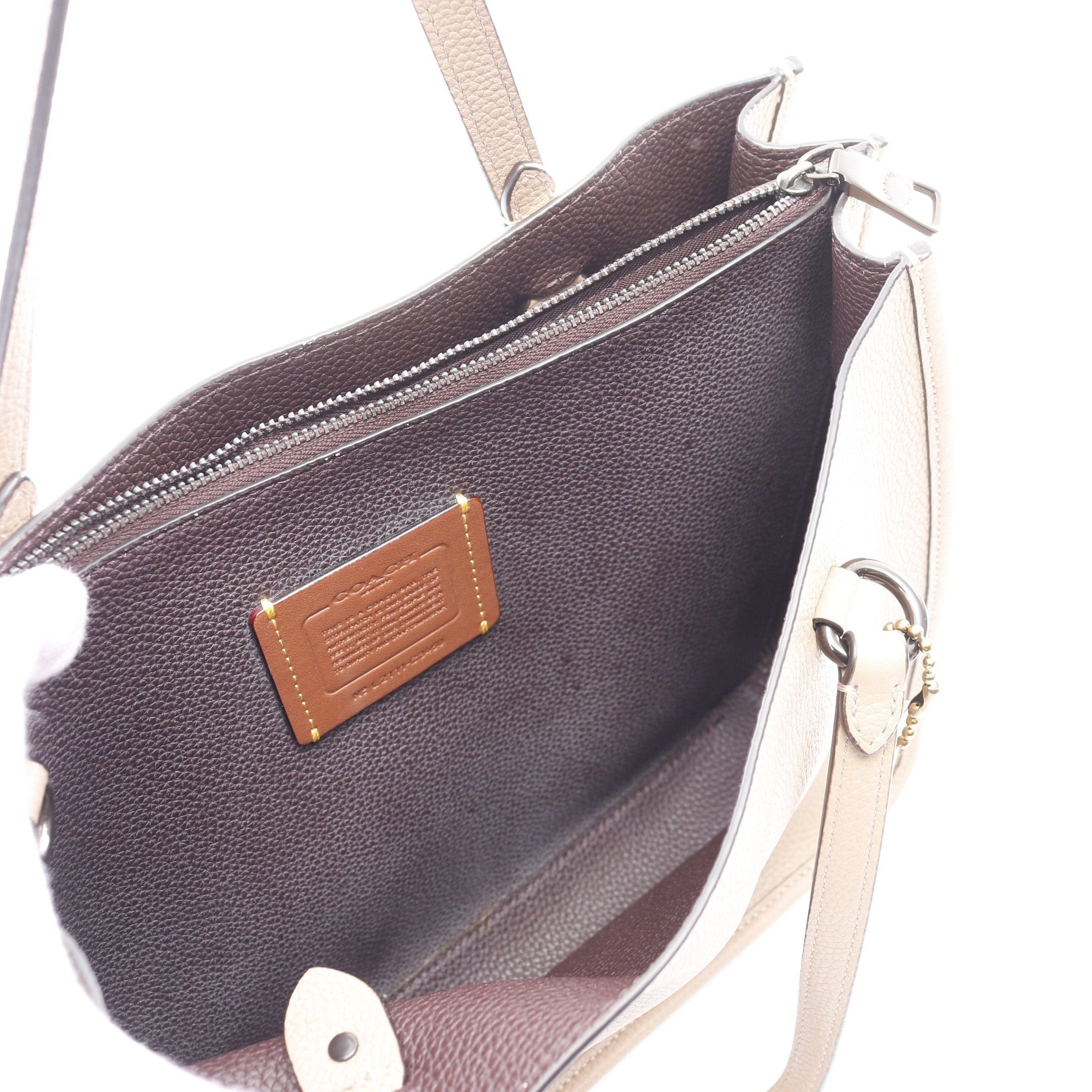 Coach Coach Tyler Carryall 28 Handbag Leather Beige Size ONE SIZE - 9 Thumbnail