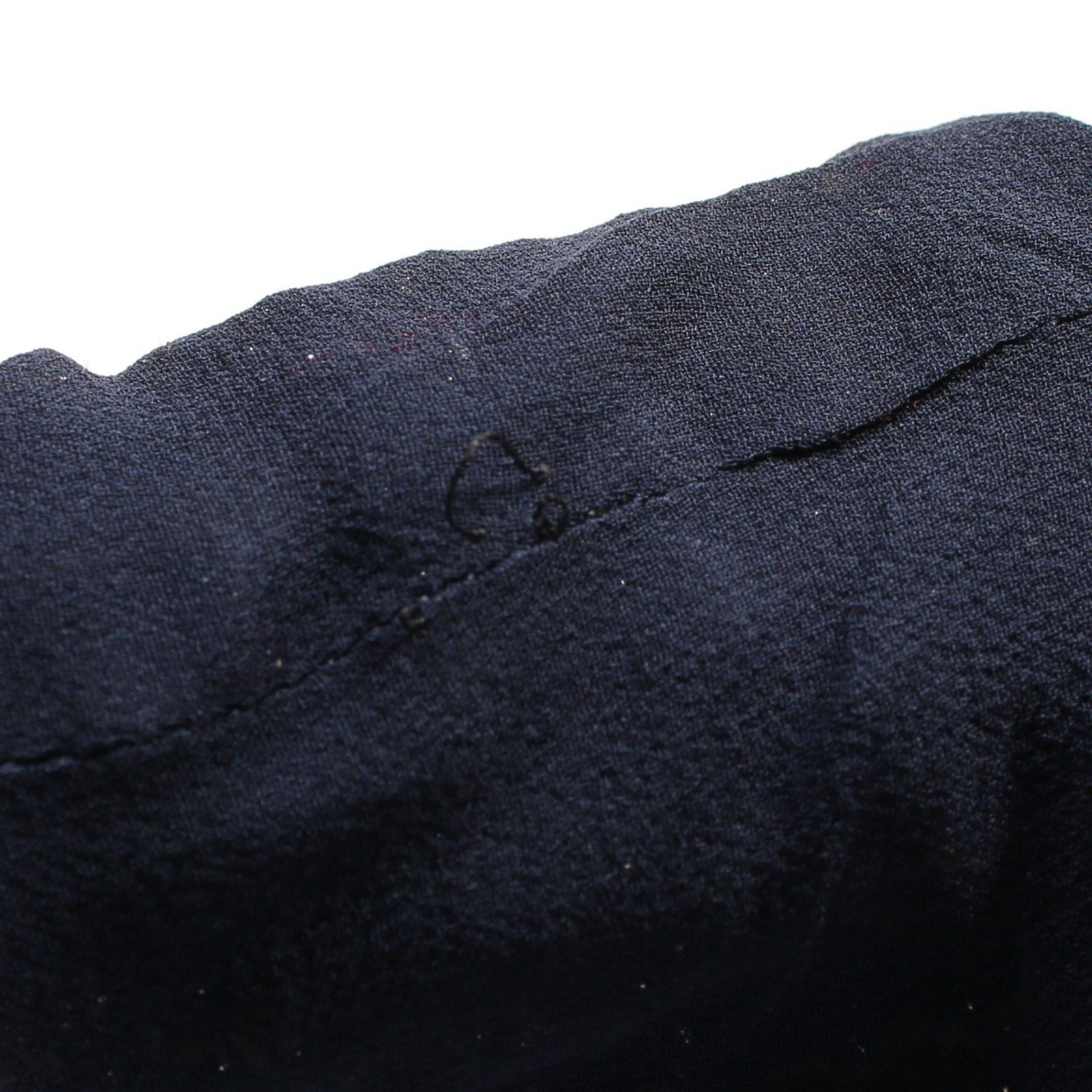 Chanel Chanel Short Tweed No-Collar Jacket Nylon Cotton Wool Black Red Multicolor Size ONE SIZE - 6 Thumbnail