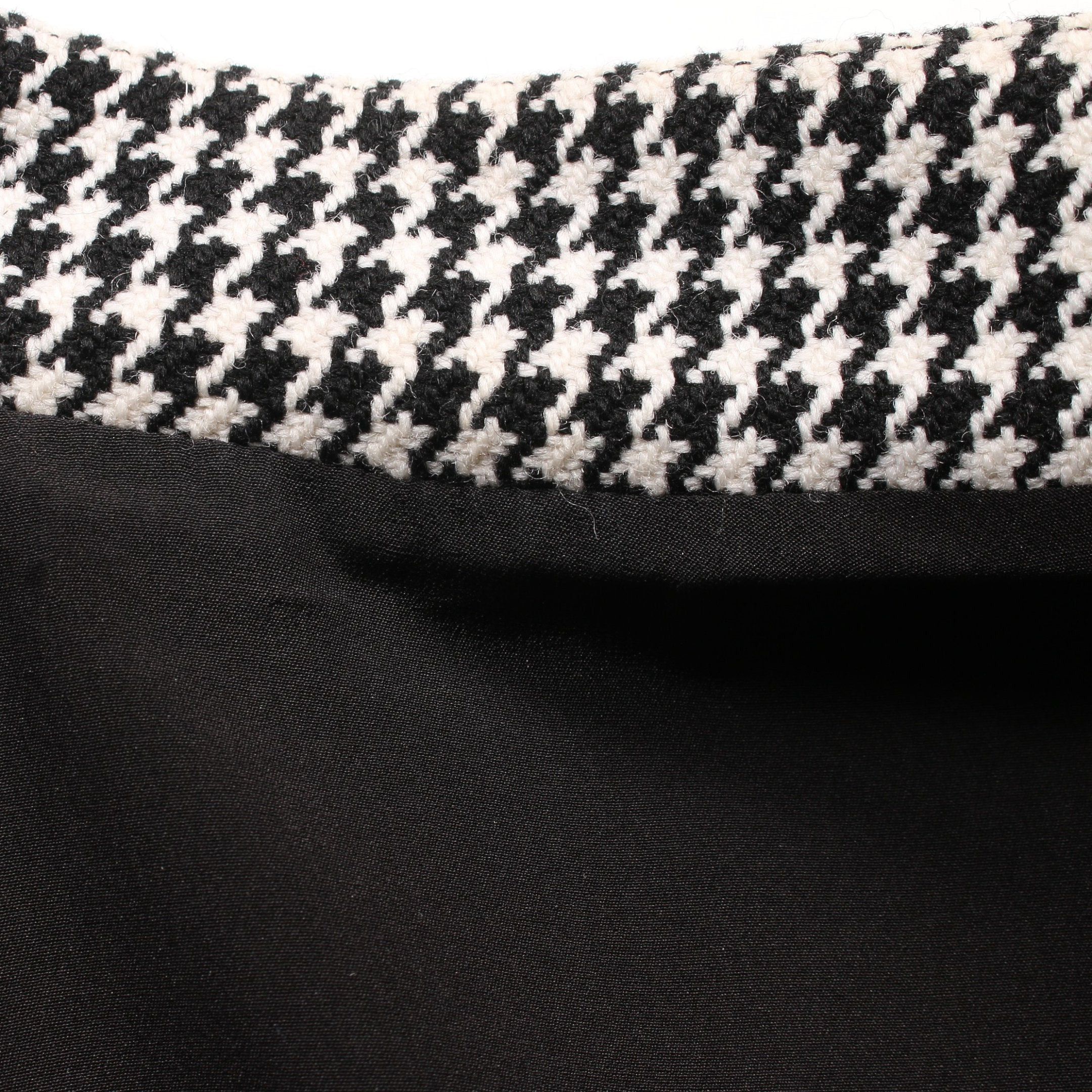 Dior Dior Bee Embroidery One Piece High Neck No Sleeve Houndstooth Wool Nylon White Black Size ONE SIZE - 7 Thumbnail