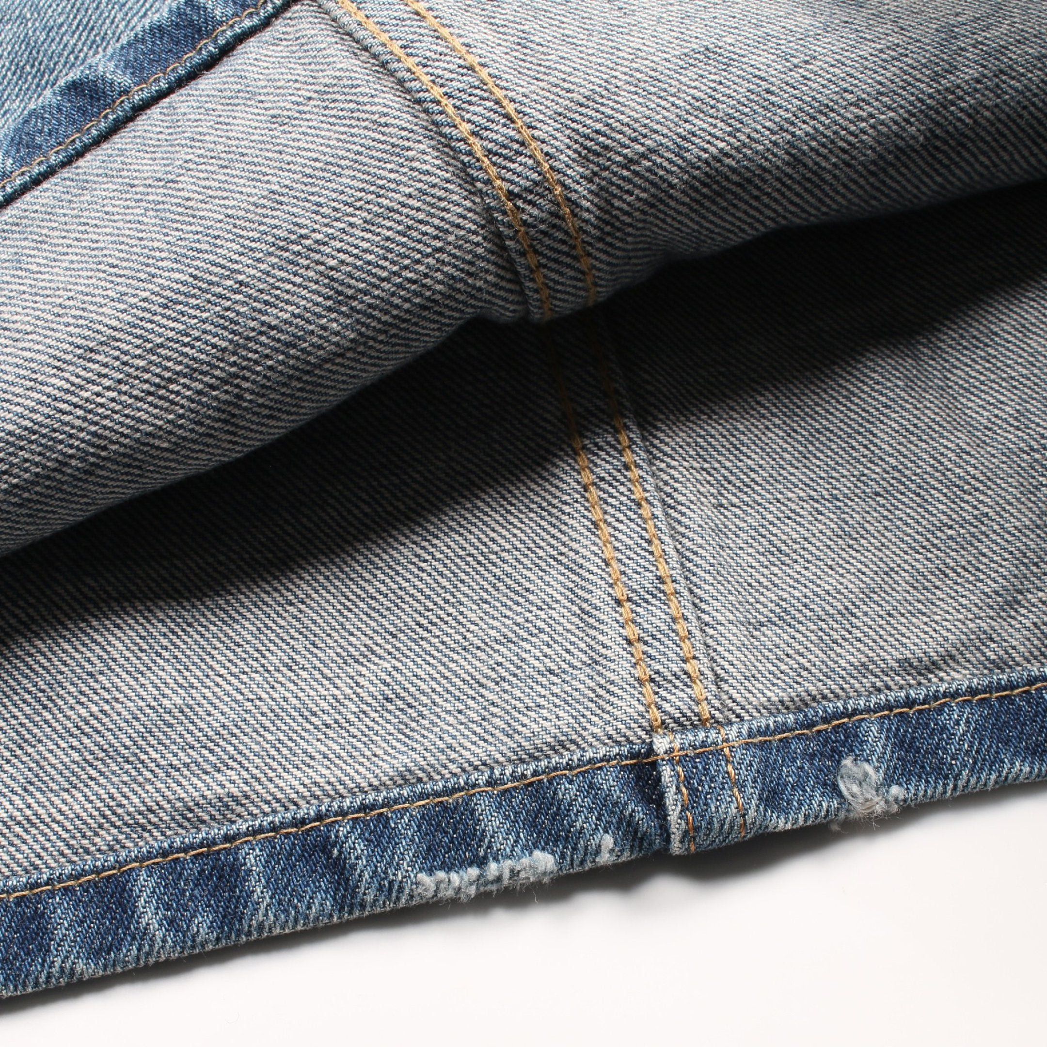 Celine Celine Triomphe One Piece Denim Indigo Blue Damage Processing Size ONE SIZE - 7 Thumbnail