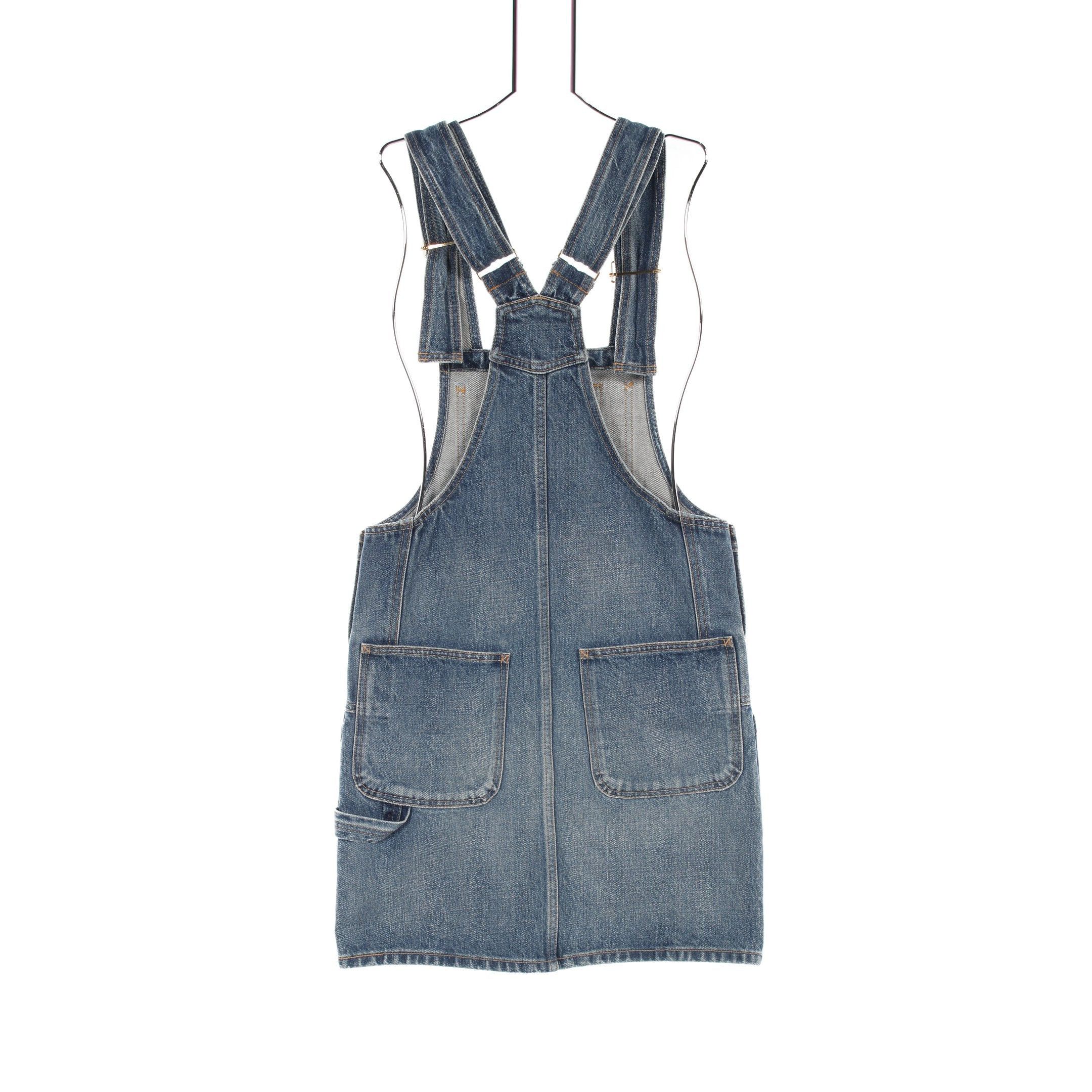 Celine Celine Triomphe One Piece Denim Indigo Blue Damage Processing Size ONE SIZE - 2 Thumbnail