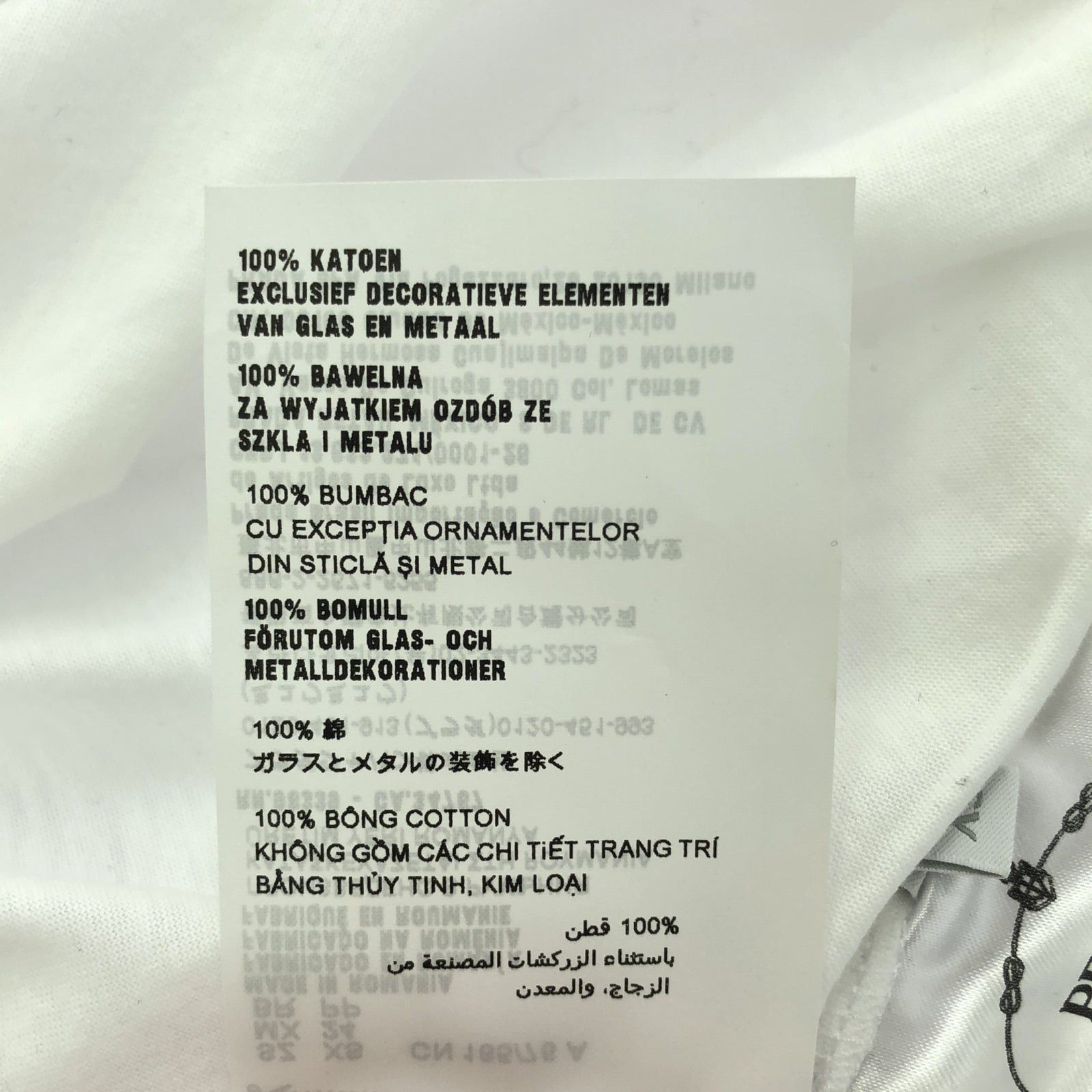 Prada Prada T-Shirt Cotton White Size ONE SIZE - 7 Thumbnail