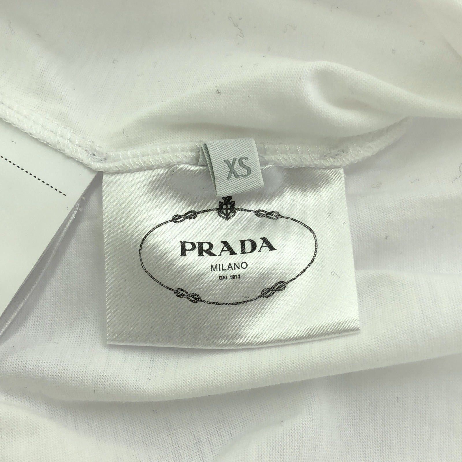 Prada Prada T-Shirt Cotton White Size ONE SIZE - 6 Thumbnail