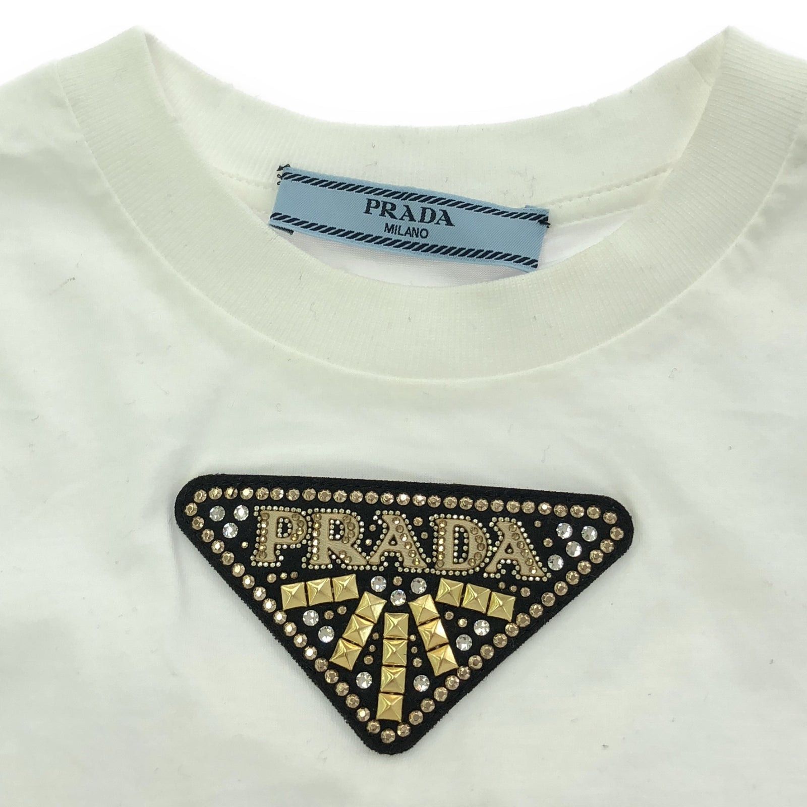 Prada Prada T-Shirt Cotton White Size ONE SIZE - 5 Thumbnail