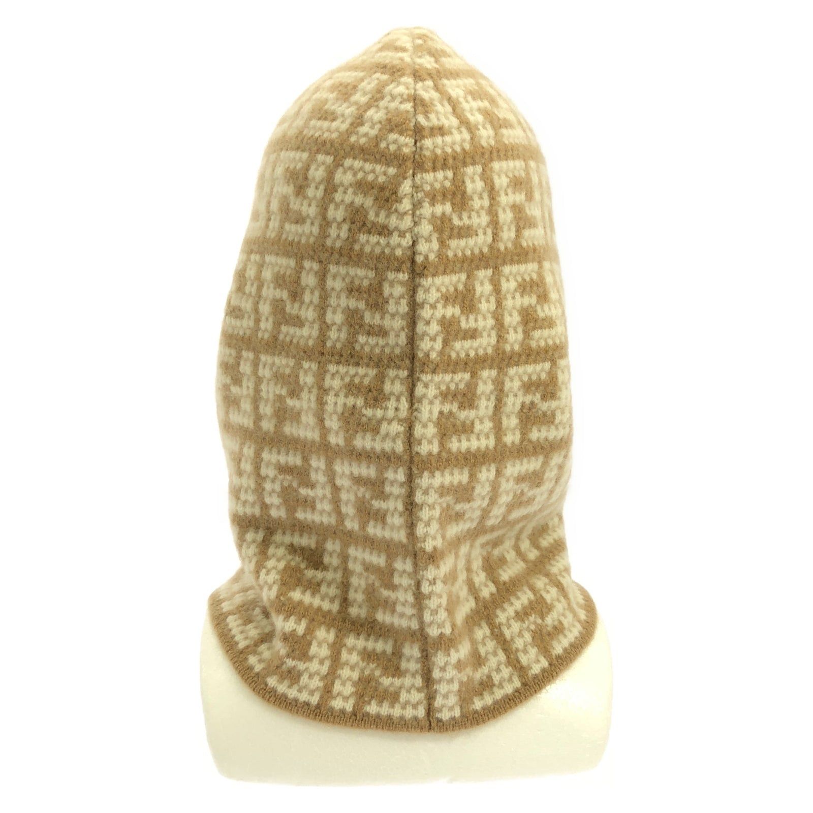Fendi Fendi Balaclava Hat Cashmere Beige Size ONE SIZE - 3 Thumbnail