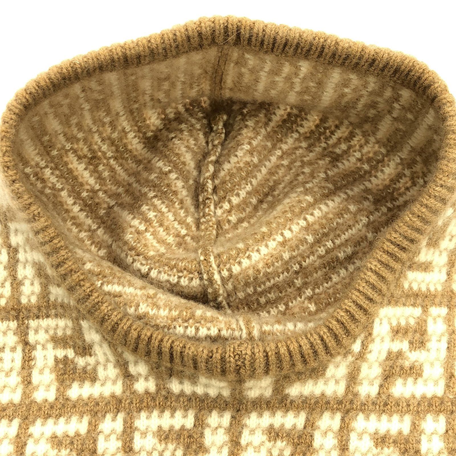 Fendi Fendi Balaclava Hat Cashmere Beige Size ONE SIZE - 4 Thumbnail