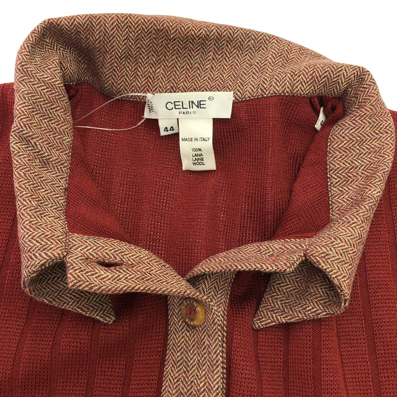 Celine Celine Knit Dress One Piece Wool Red Size ONE SIZE - 9 Thumbnail
