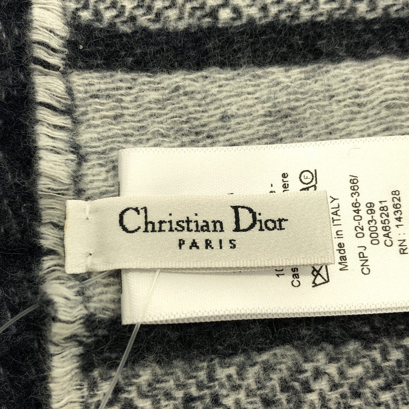 Dior Dior Stall Cashmere Navy Size ONE SIZE - 4 Thumbnail