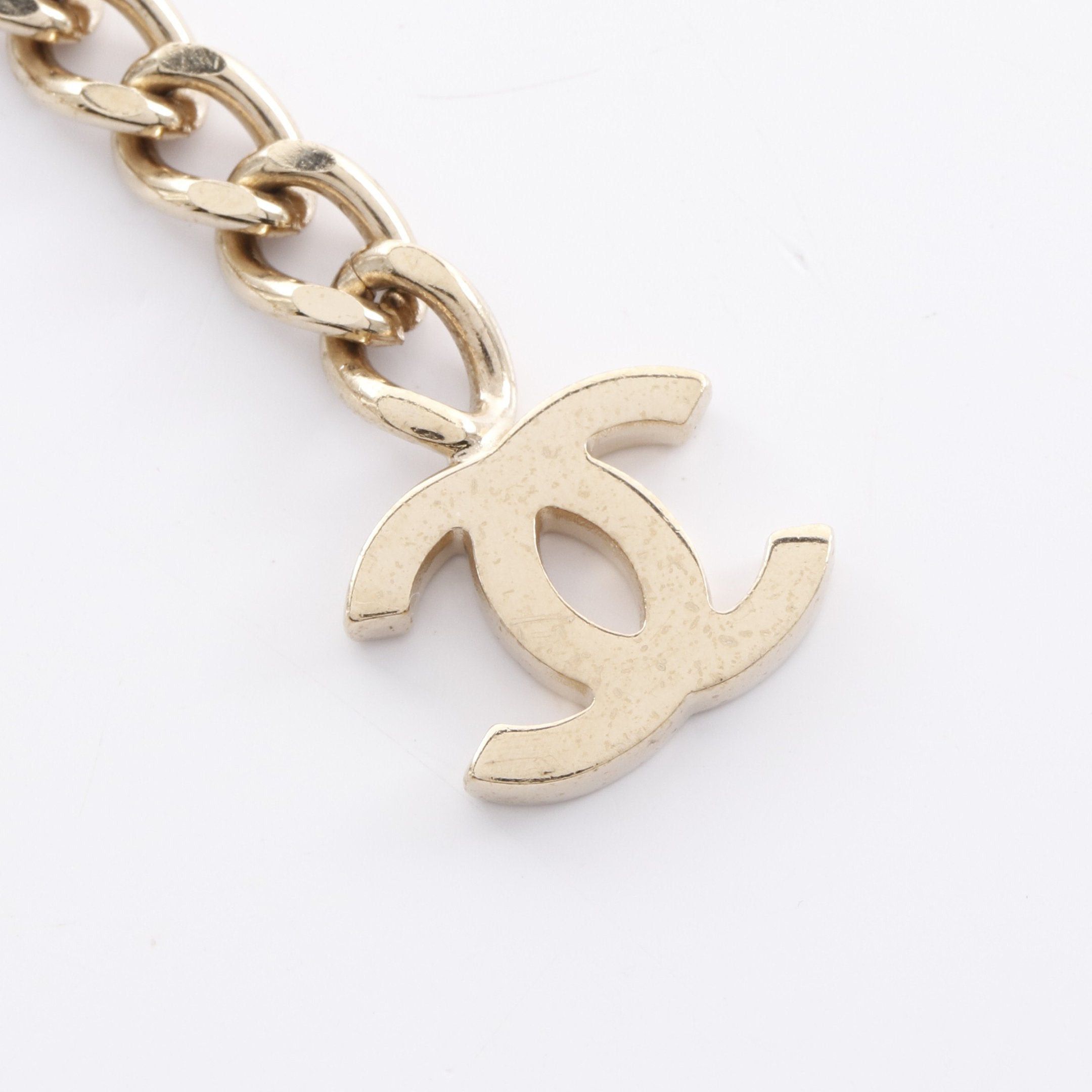 Chanel Chanel Coco Chain Belt Gp Rhinestone Gold Pink 02P Size ONE SIZE - 5 Thumbnail