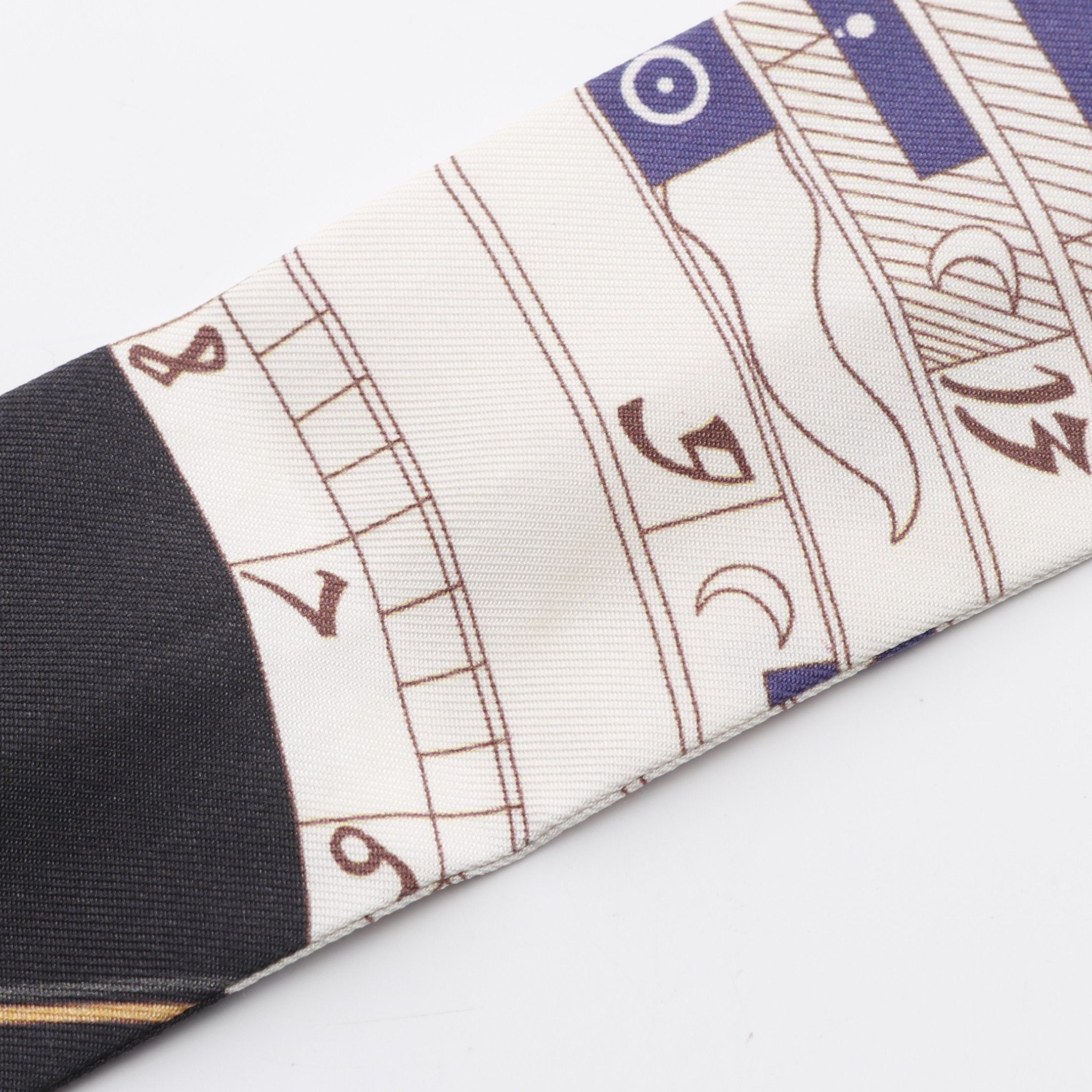 Hermes Hermes Twilly Dies Et Hore Scarf Silk Ivory Multicolor Size ONE SIZE - 4 Thumbnail