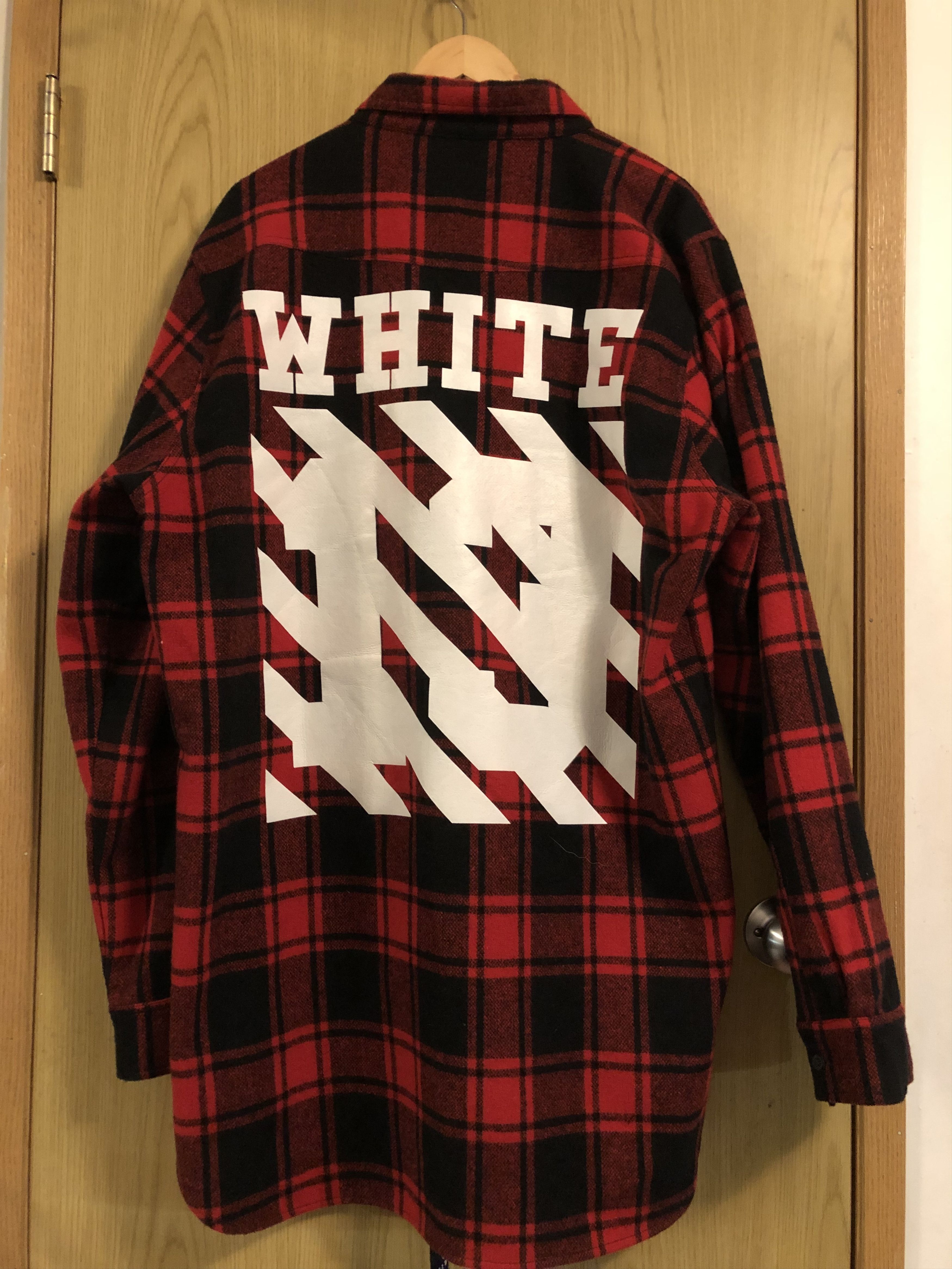 Off-White Off-White C/O Virgil Abloh flannel plaid shirt | Grailed