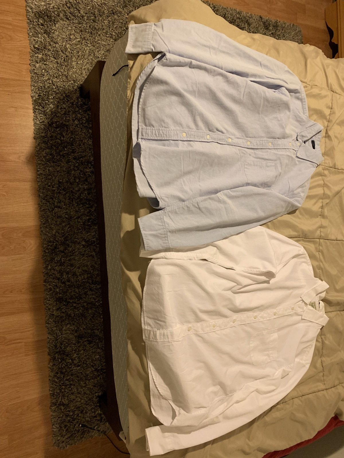 J. Crew Oxford (blue) And Poplin Shirt (White)