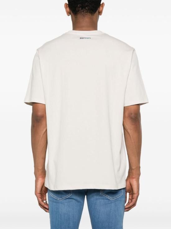 Ferrari FERRARI Men T-Shirts 22055 138 Beige Size US L / EU 52-54 / 3 - 3 Thumbnail