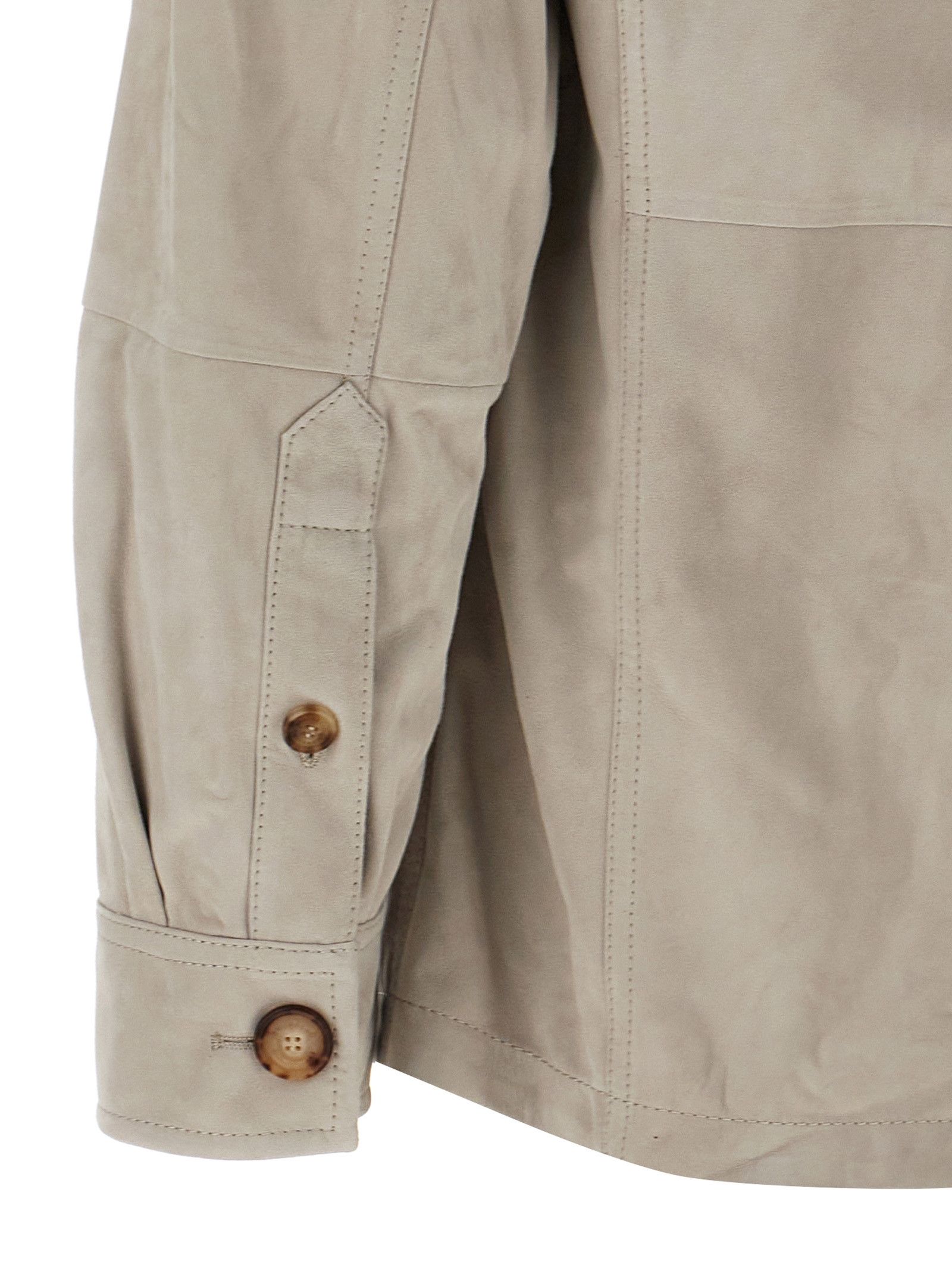 Brunello Cucinelli Suede Saharan Jacket Size US XL / EU 56 / 4 - 4 Thumbnail
