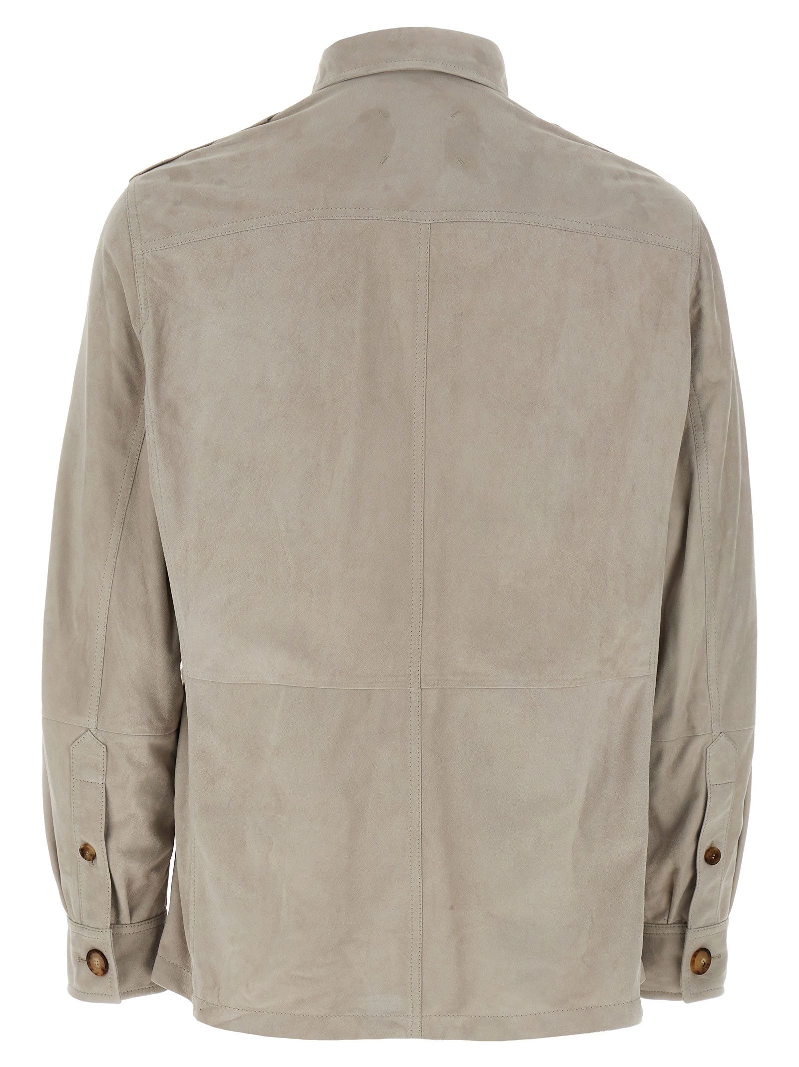 Brunello Cucinelli Suede Saharan Jacket Size US XL / EU 56 / 4 - 2 Thumbnail