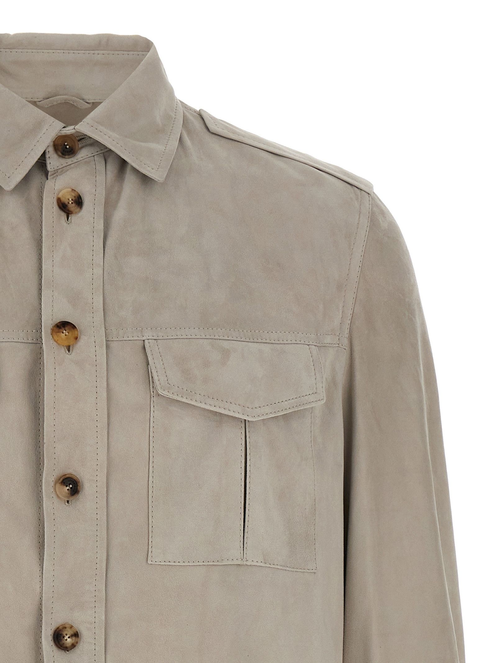 Brunello Cucinelli Suede Saharan Jacket Size US XL / EU 56 / 4 - 3 Thumbnail