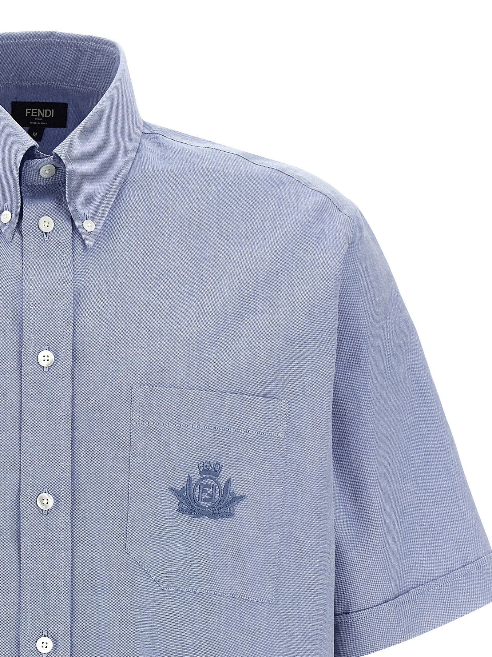 Fendi 'Fendi Crest' Shirt Size US L / EU 52-54 / 3 - 3 Thumbnail