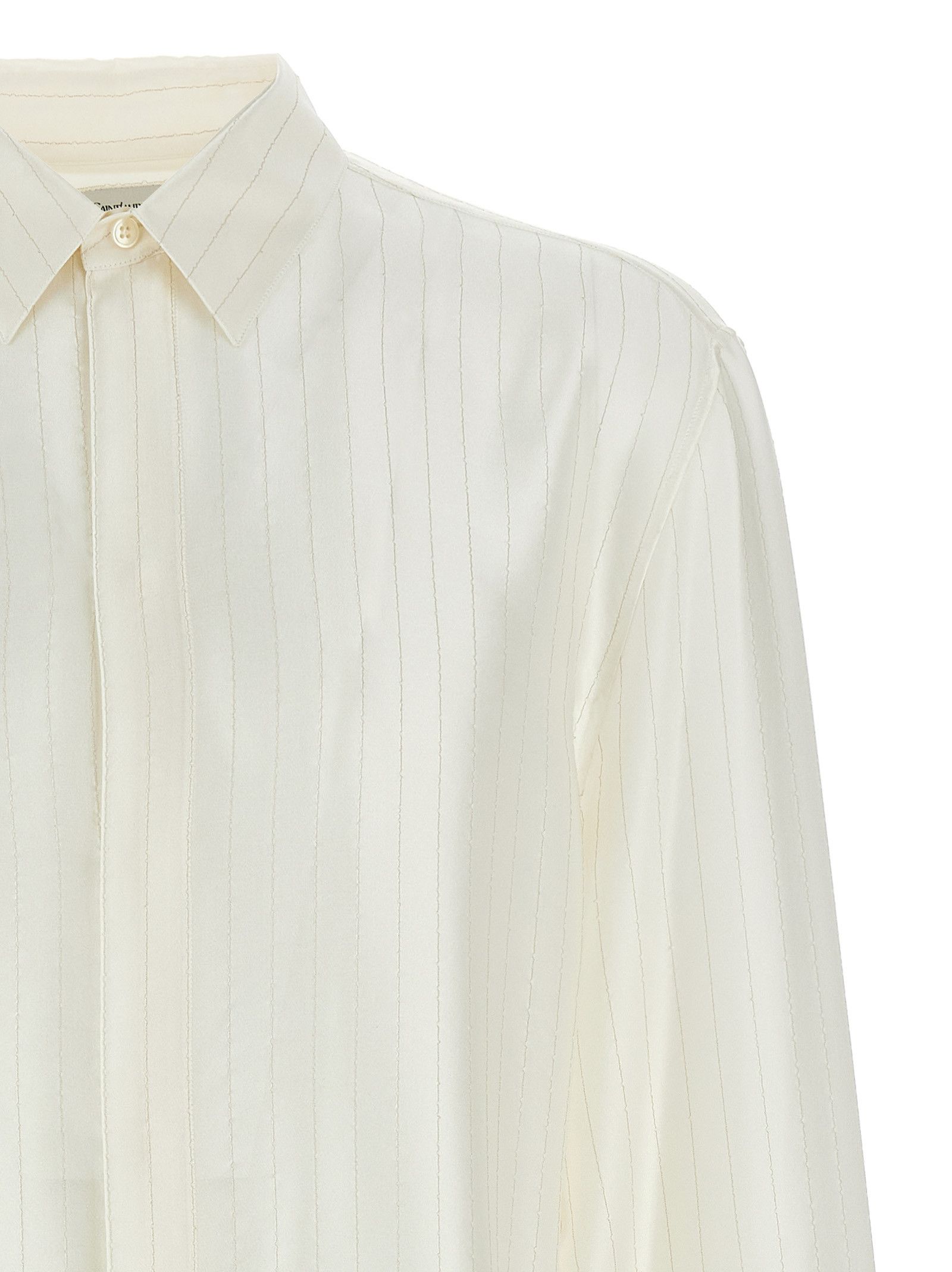 Saint Laurent Paris Striped Shirt Size US M / EU 48-50 / 2 - 3 Thumbnail