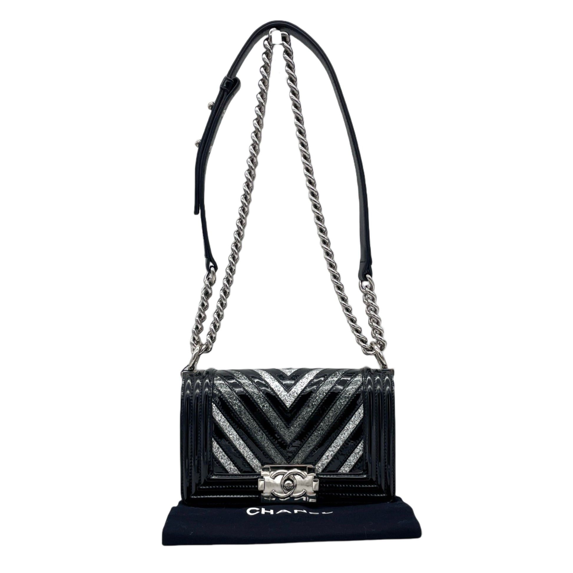 Chanel Chanel Boy V-Stitch Chain Shoulder Bag Size ONE SIZE - 4 Thumbnail