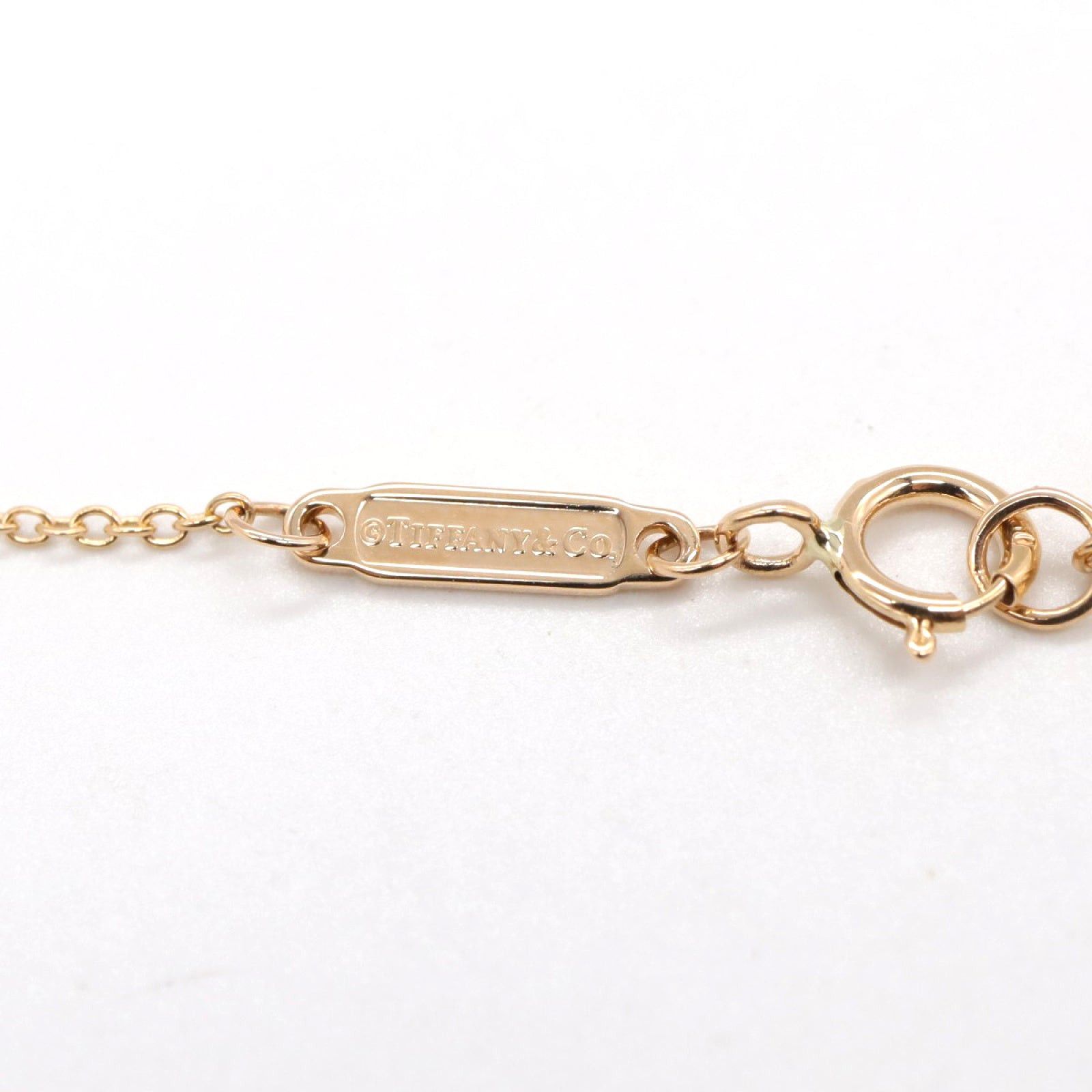 Tiffany & Co. Tiffany Co T-Smile Mini Necklace Pink Sapphire K18Pg (Pink Gold) Size ONE SIZE - 4 Thumbnail