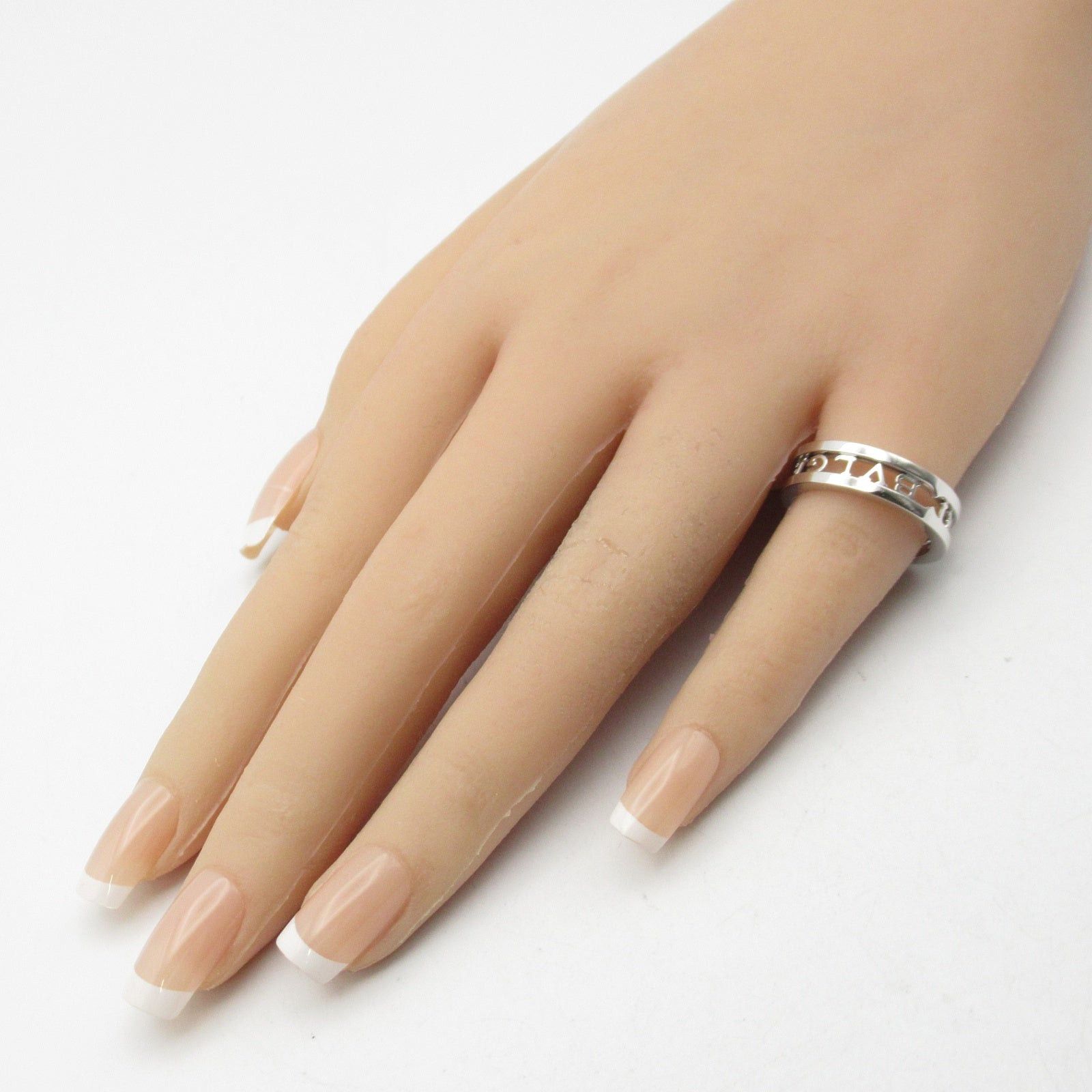 Bvlgari Bvlgari Logo Spiral Ring K18Wg (White Gold) Silver Size ONE SIZE - 8 Thumbnail