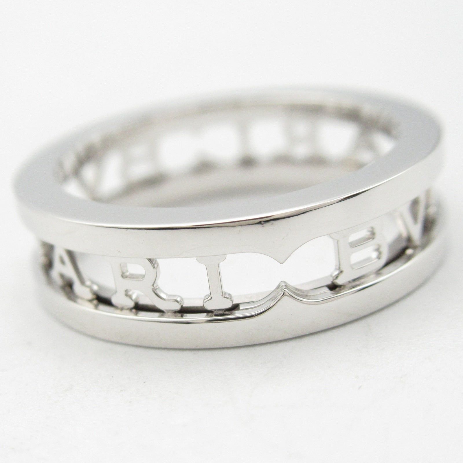 Bvlgari Bvlgari Logo Spiral Ring K18Wg (White Gold) Silver Size ONE SIZE - 5 Thumbnail