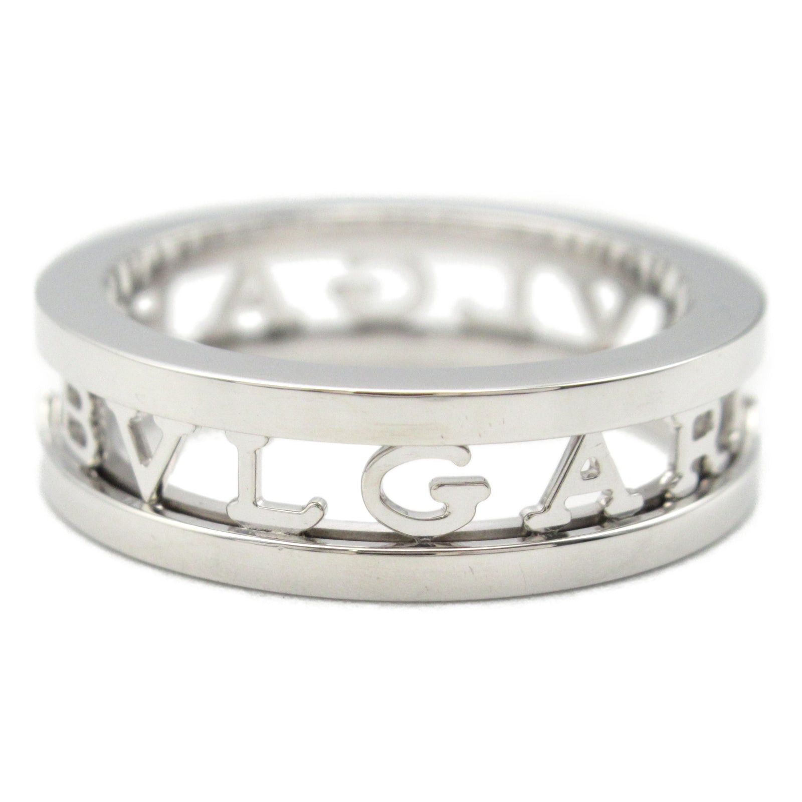 Bvlgari Bvlgari Logo Spiral Ring K18Wg (White Gold) Silver Size ONE SIZE - 3 Thumbnail