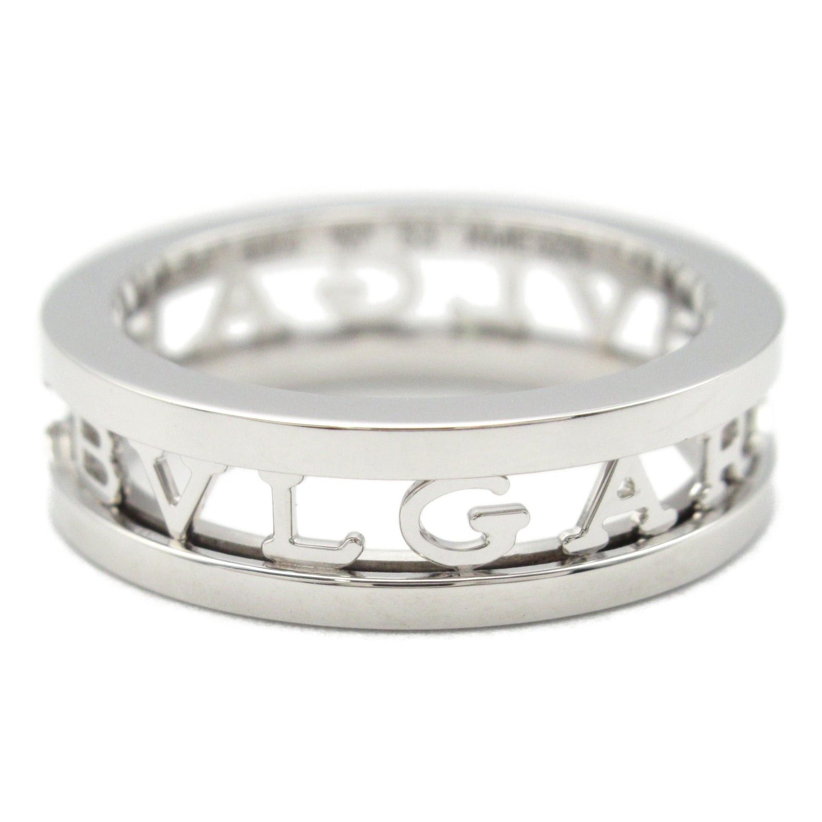 Bvlgari Bvlgari Logo Spiral Ring K18Wg (White Gold) Silver Size ONE SIZE - 2 Thumbnail