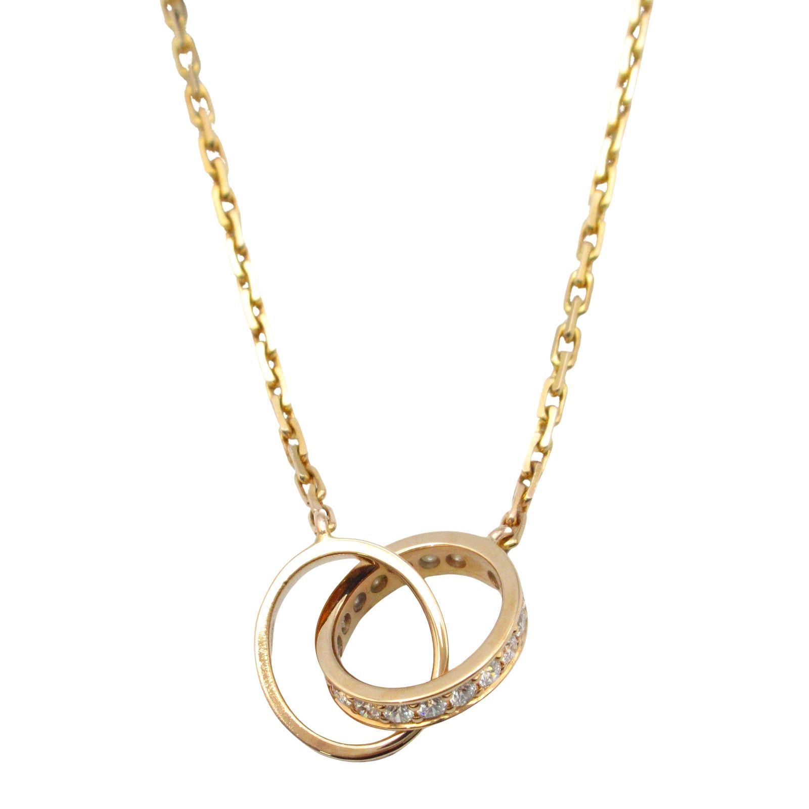 Cartier Cartier Baby Love Diamond Necklace K18Pg (Pink Gold) Clear Size ONE SIZE - 2 Thumbnail