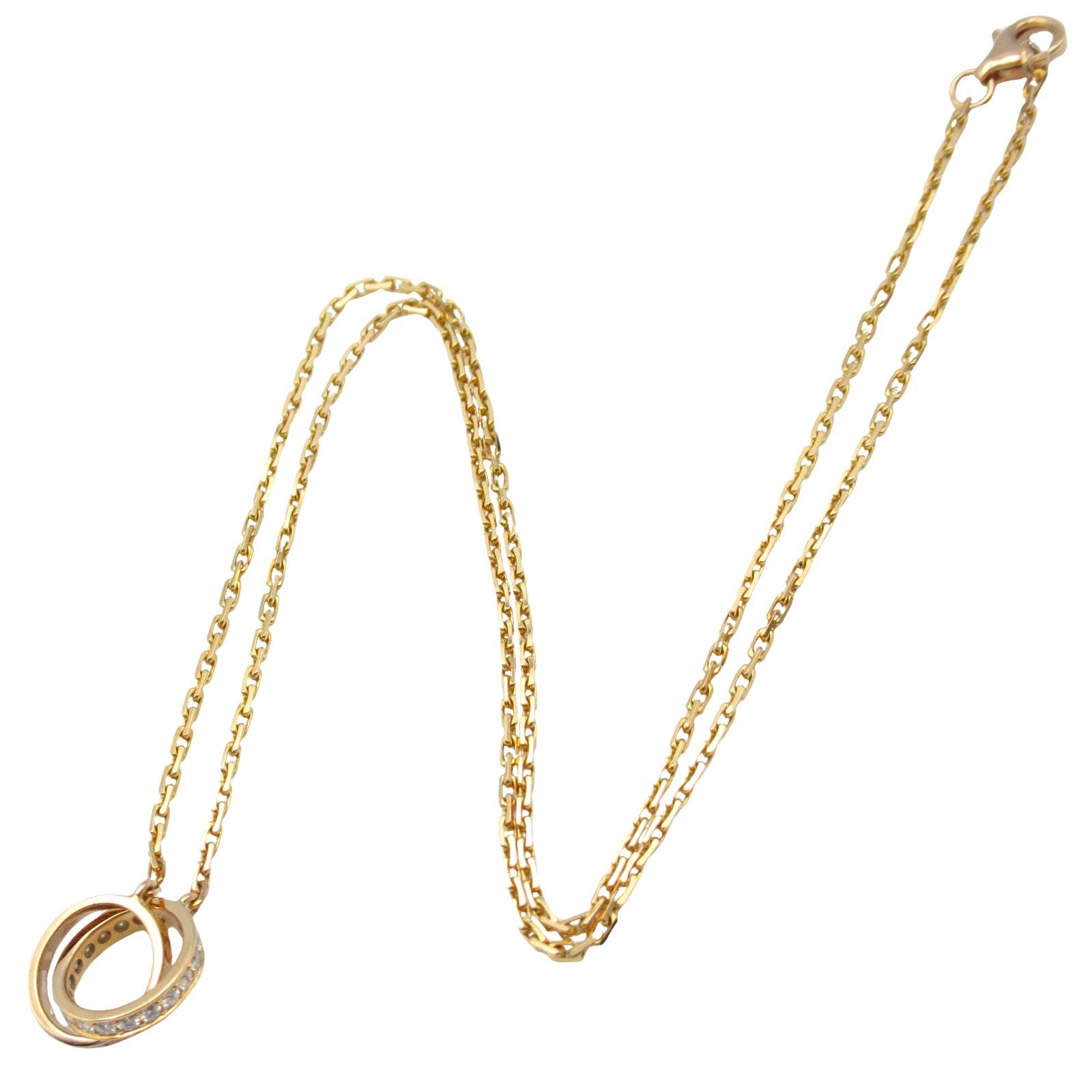 Cartier Cartier Baby Love Diamond Necklace K18Pg (Pink Gold) Clear Size ONE SIZE - 3 Thumbnail