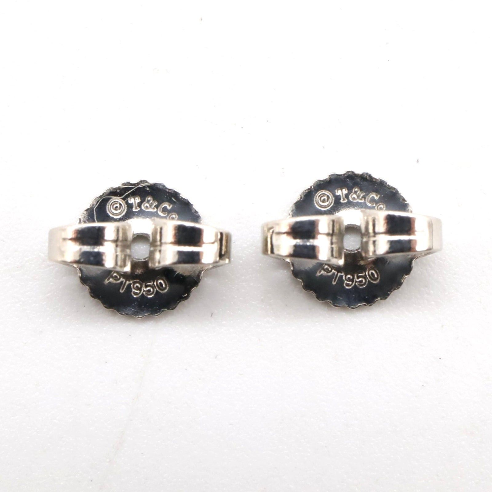 Tiffany & Co. Tiffany Co Solitaire Earrings Pt950 Platinum Diamond Clear Size ONE SIZE - 4 Thumbnail