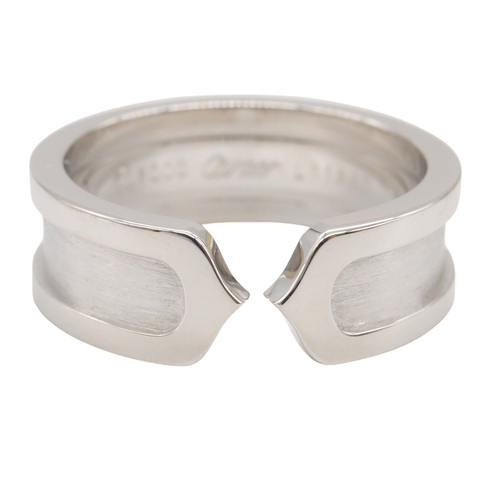 Cartier Cartier C2 Ring K18Wg (White Gold) Silver Size ONE SIZE - 2 Thumbnail