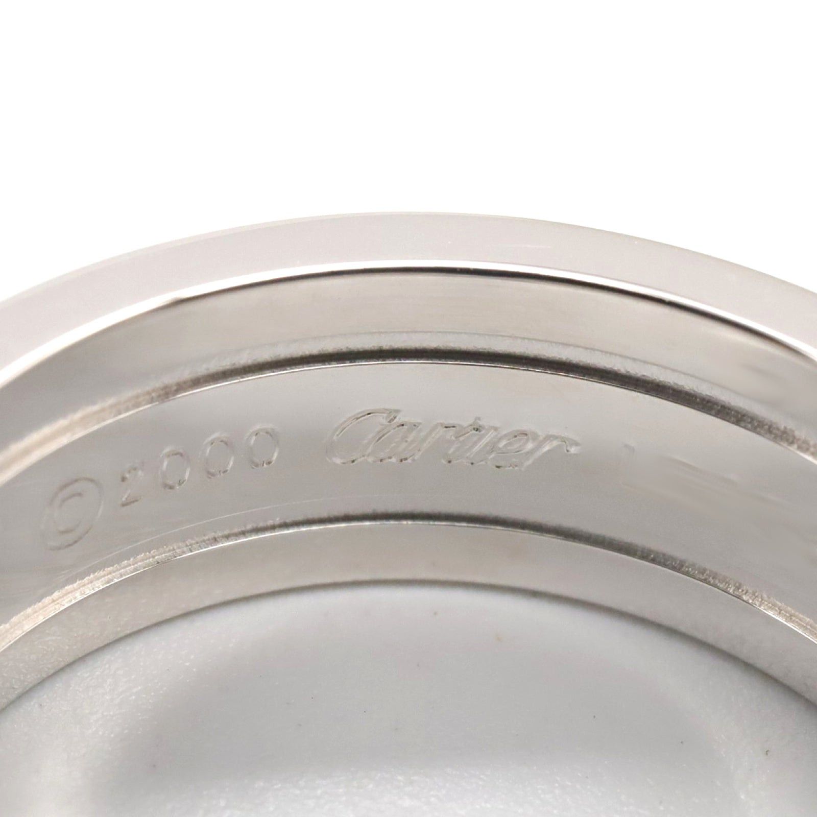 Cartier Cartier C2 Ring K18Wg (White Gold) Silver Size ONE SIZE - 4 Thumbnail