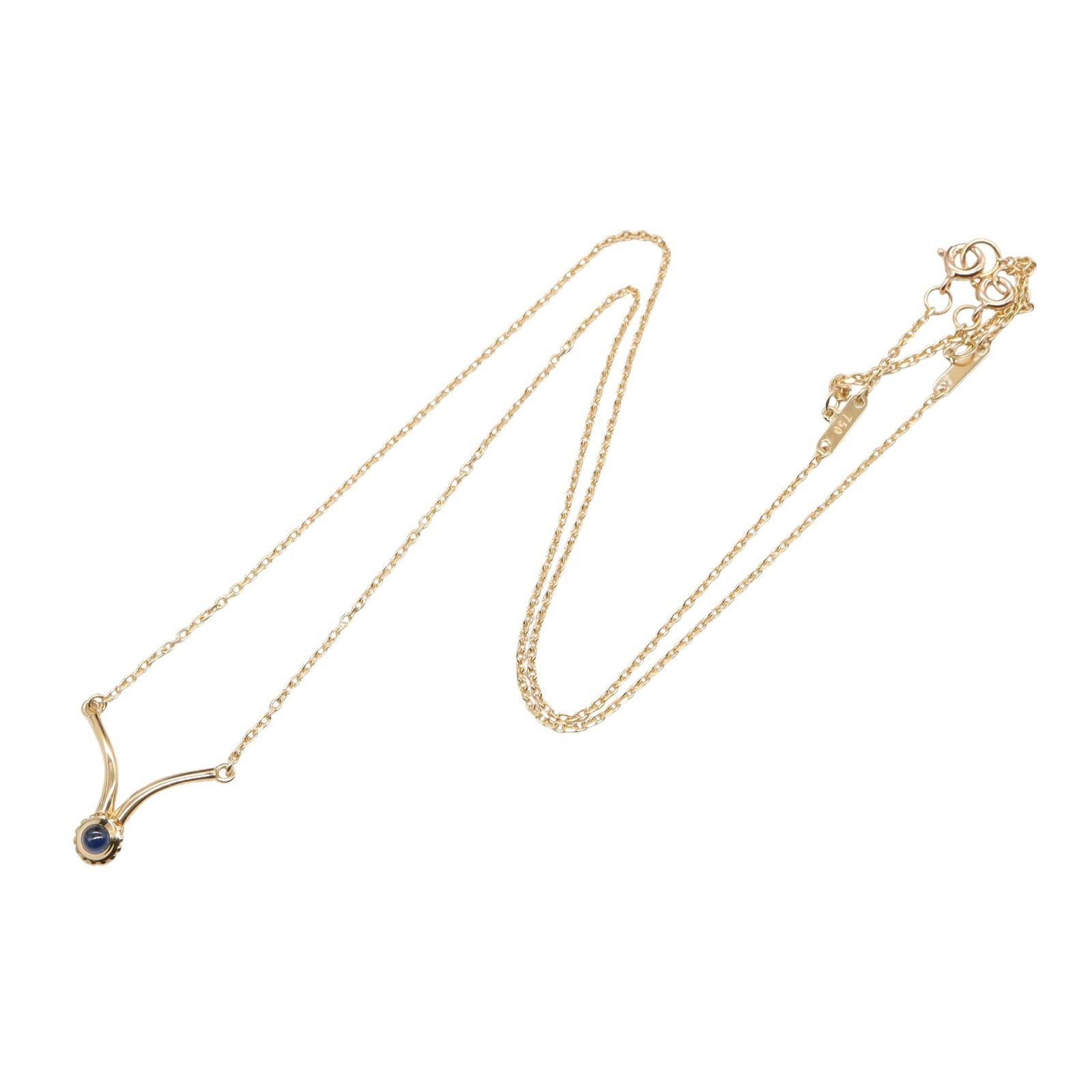 Cartier Cartier Sapphire Necklace K18 (Yellow Gold) Blue Size ONE SIZE - 3 Thumbnail