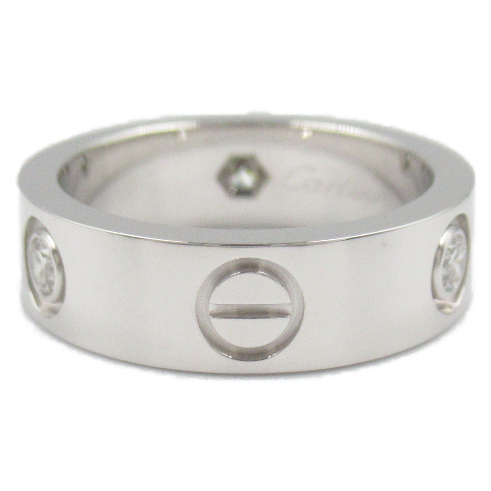 Cartier Cartier Love Ring 3Pd K18Wg (White Gold) Diamond Clear Size ONE SIZE - 3 Thumbnail