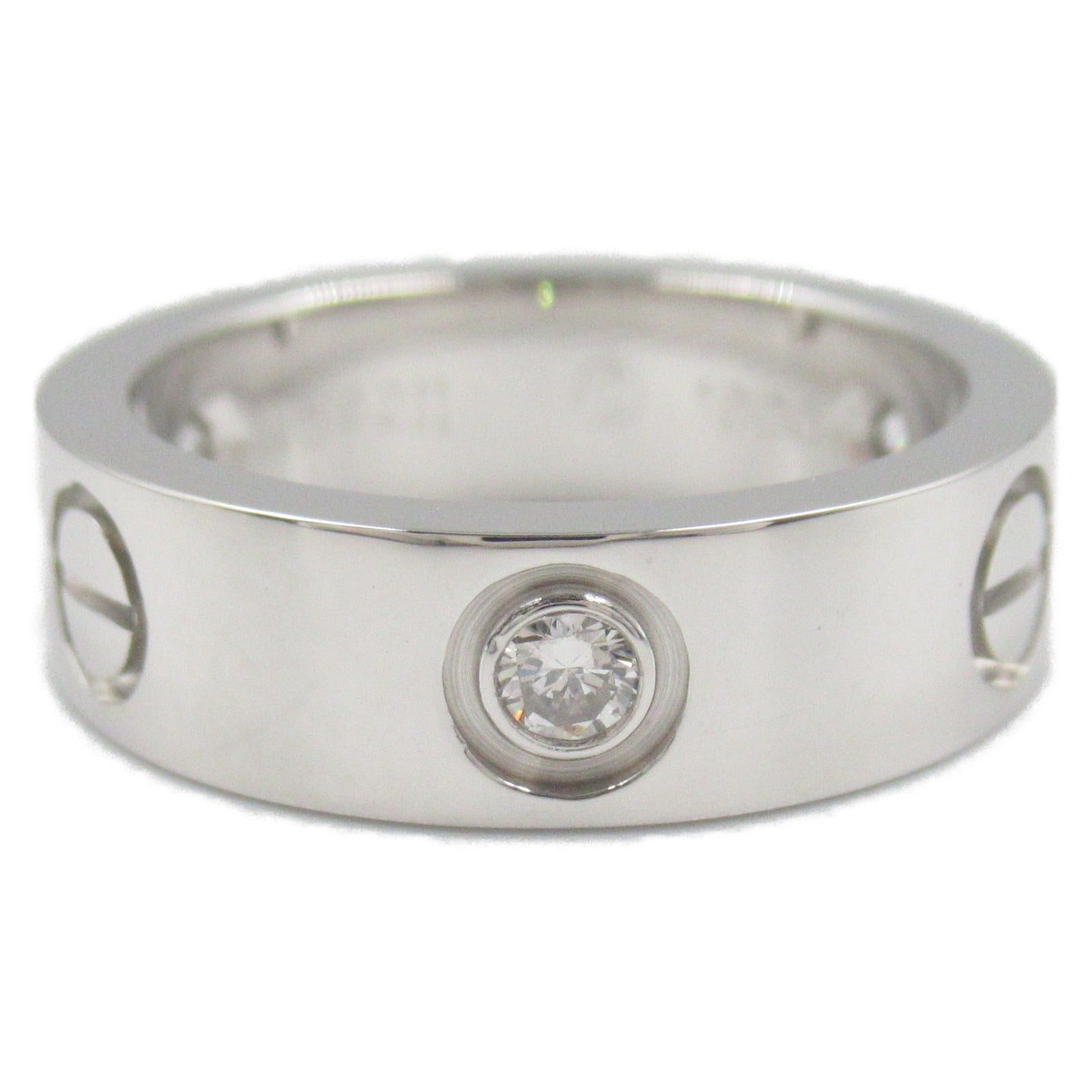 Cartier Cartier Love Ring 3Pd K18Wg (White Gold) Diamond Clear Size ONE SIZE - 2 Thumbnail